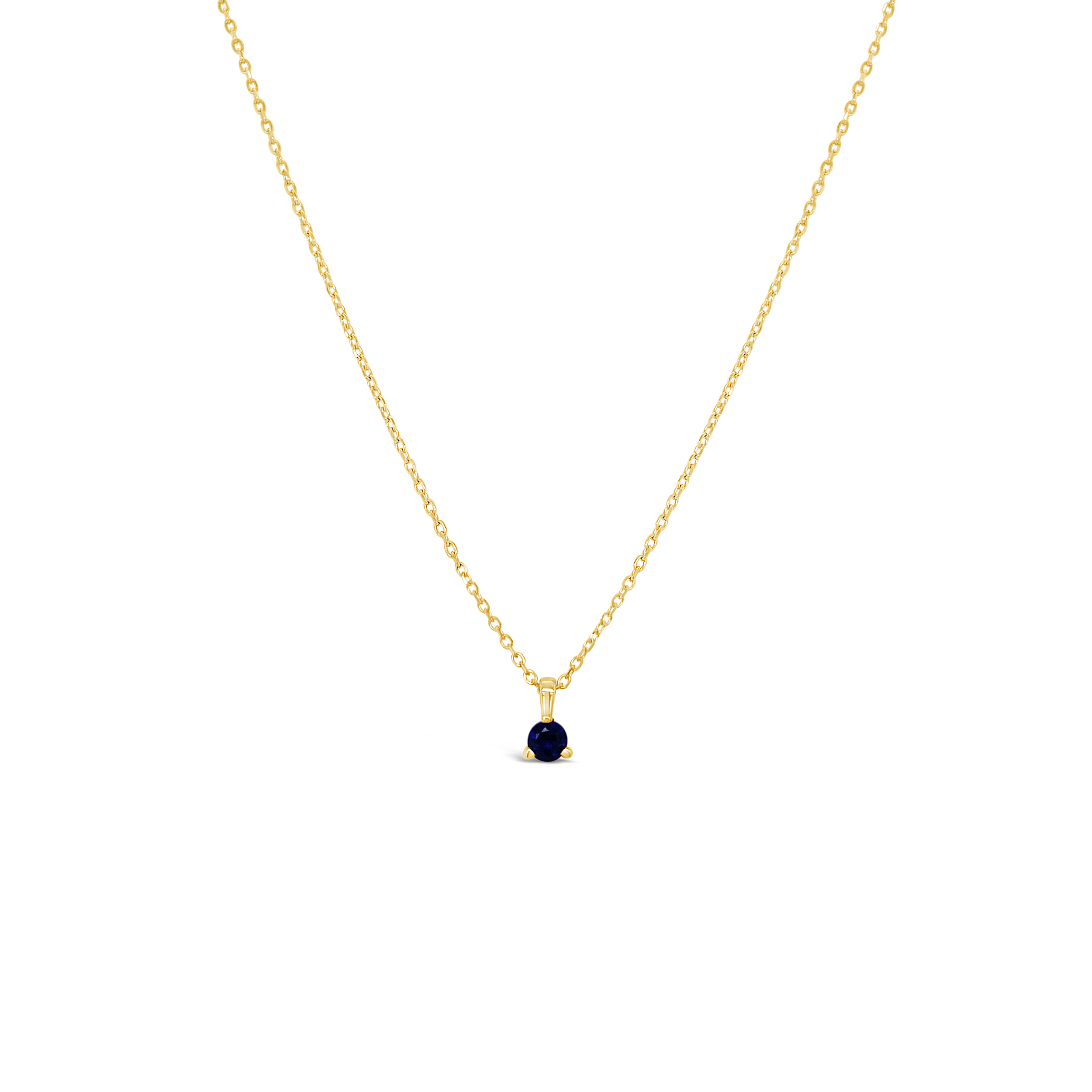 Irisa By Martin Binder Blue Sapphire Solitaire Pendant Necklace