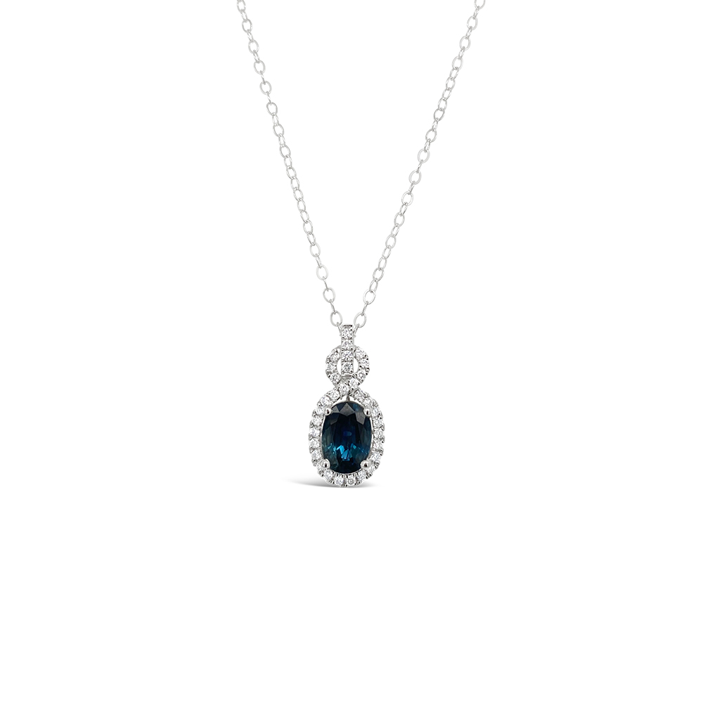 Irisa By Martin Binder Blue Sapphire & Diamond Necklace
