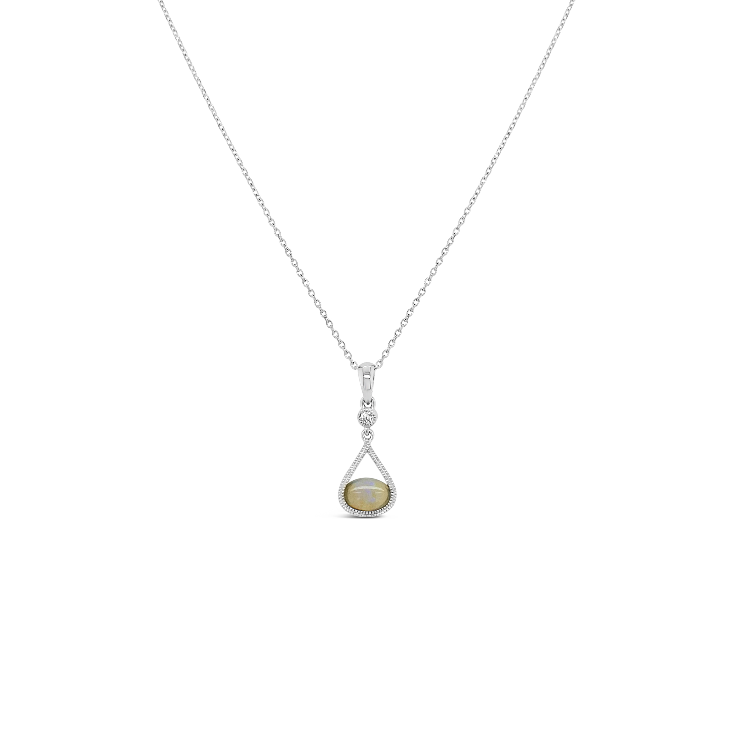 Irisa By Martin Binder Opal & Diamond Dangle Necklace