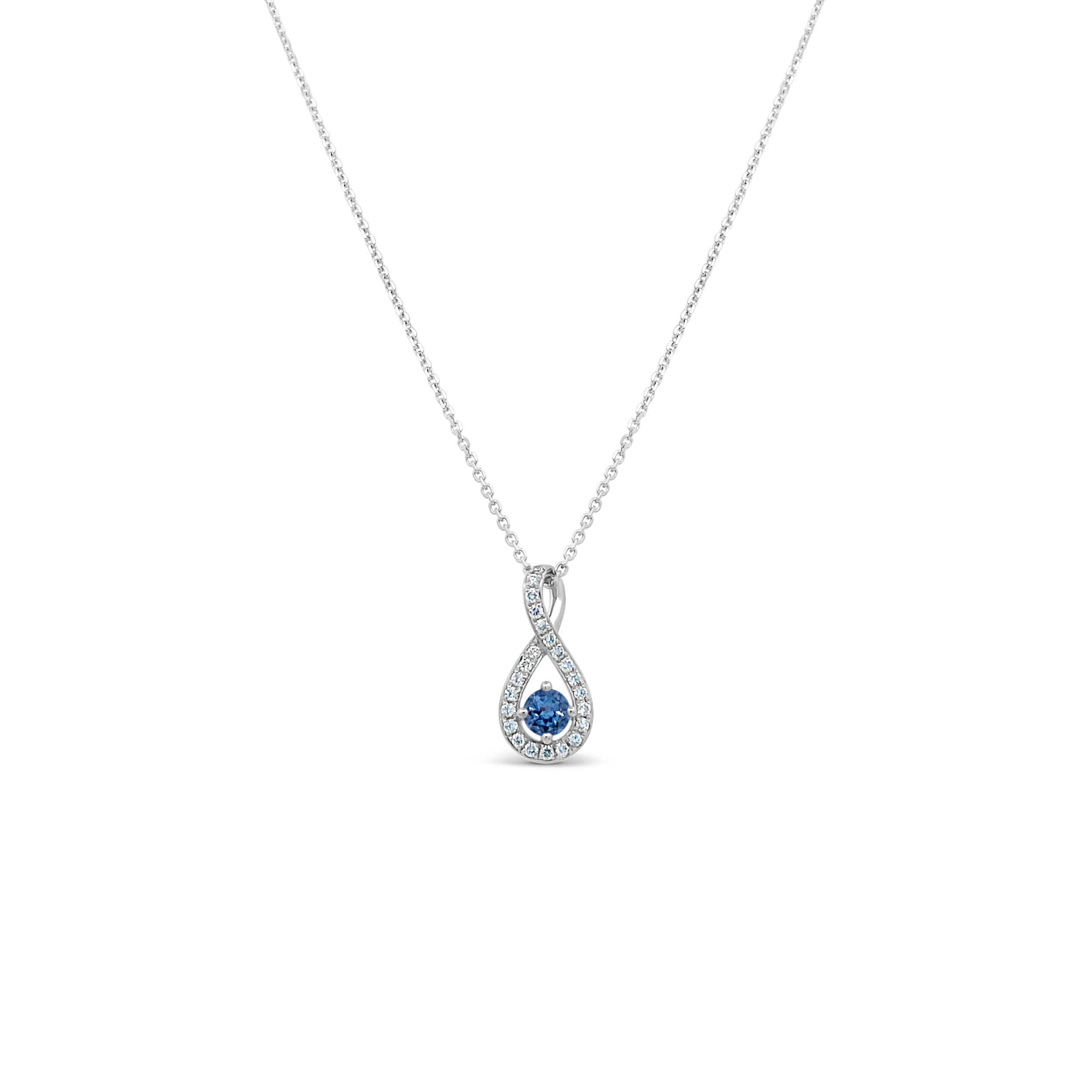 Irisa by Martin Binder Aquamarine & Diamond Twist Necklace