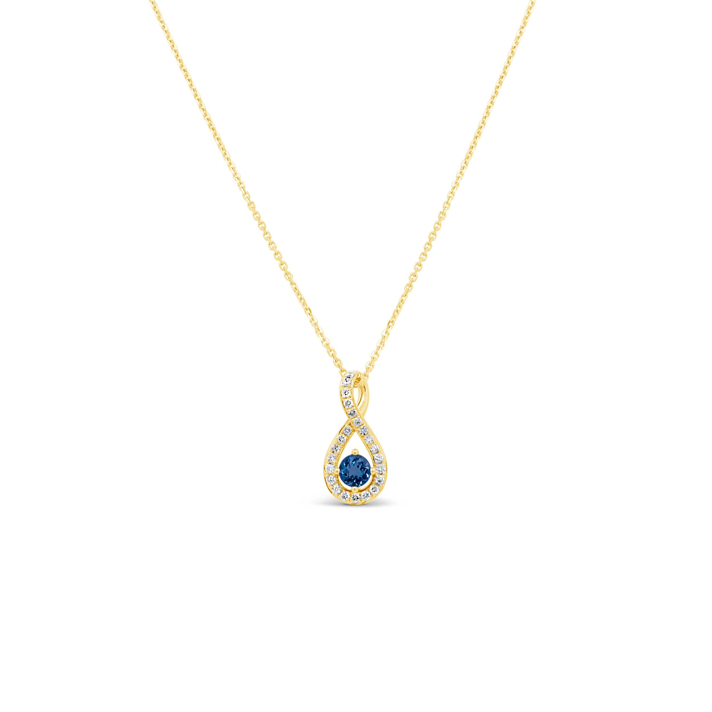 Irisa by Martin Binder Aquamarine & Diamond Twist Necklace