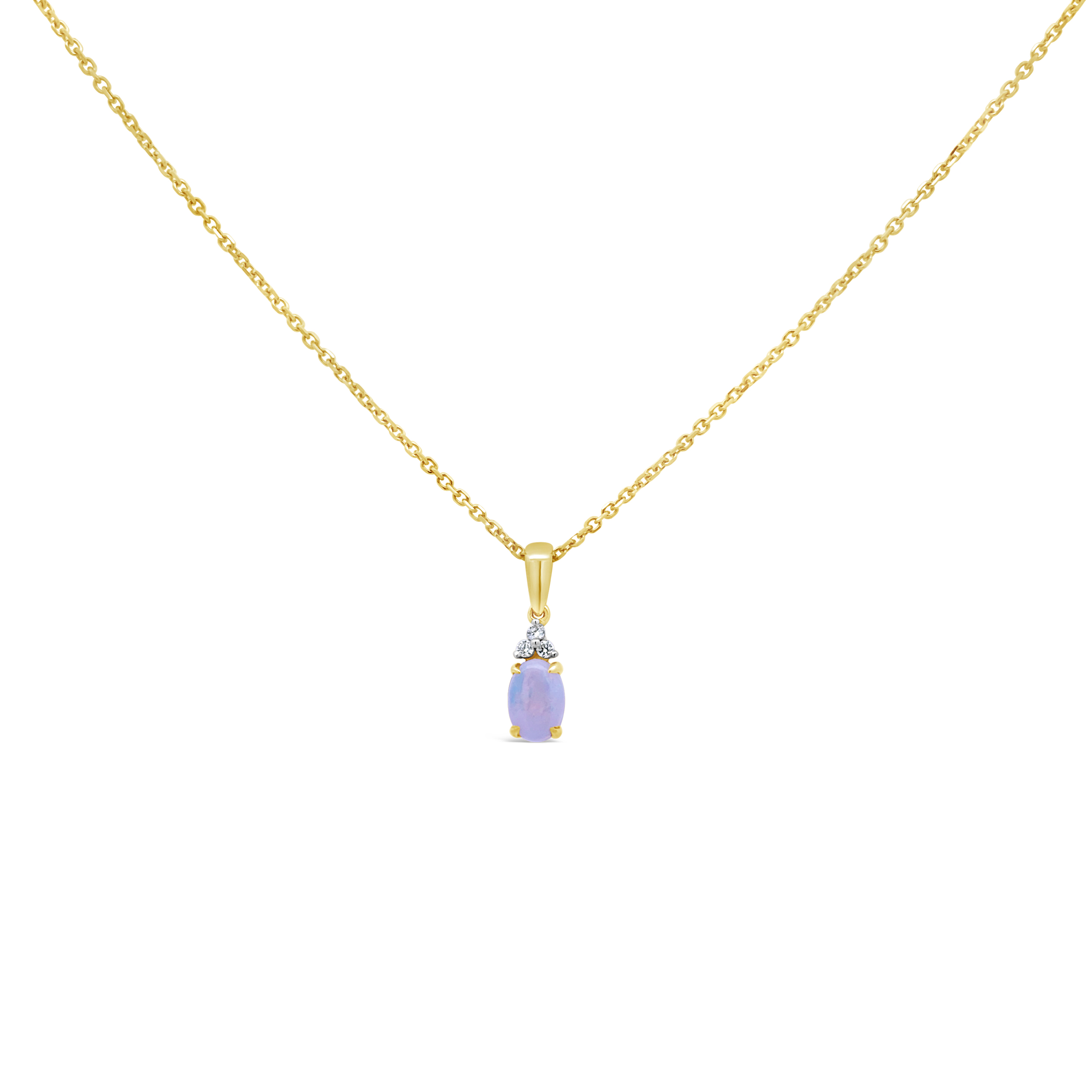 Irisa by Martin Binder Oval Opal & Diamond Accent Necklace