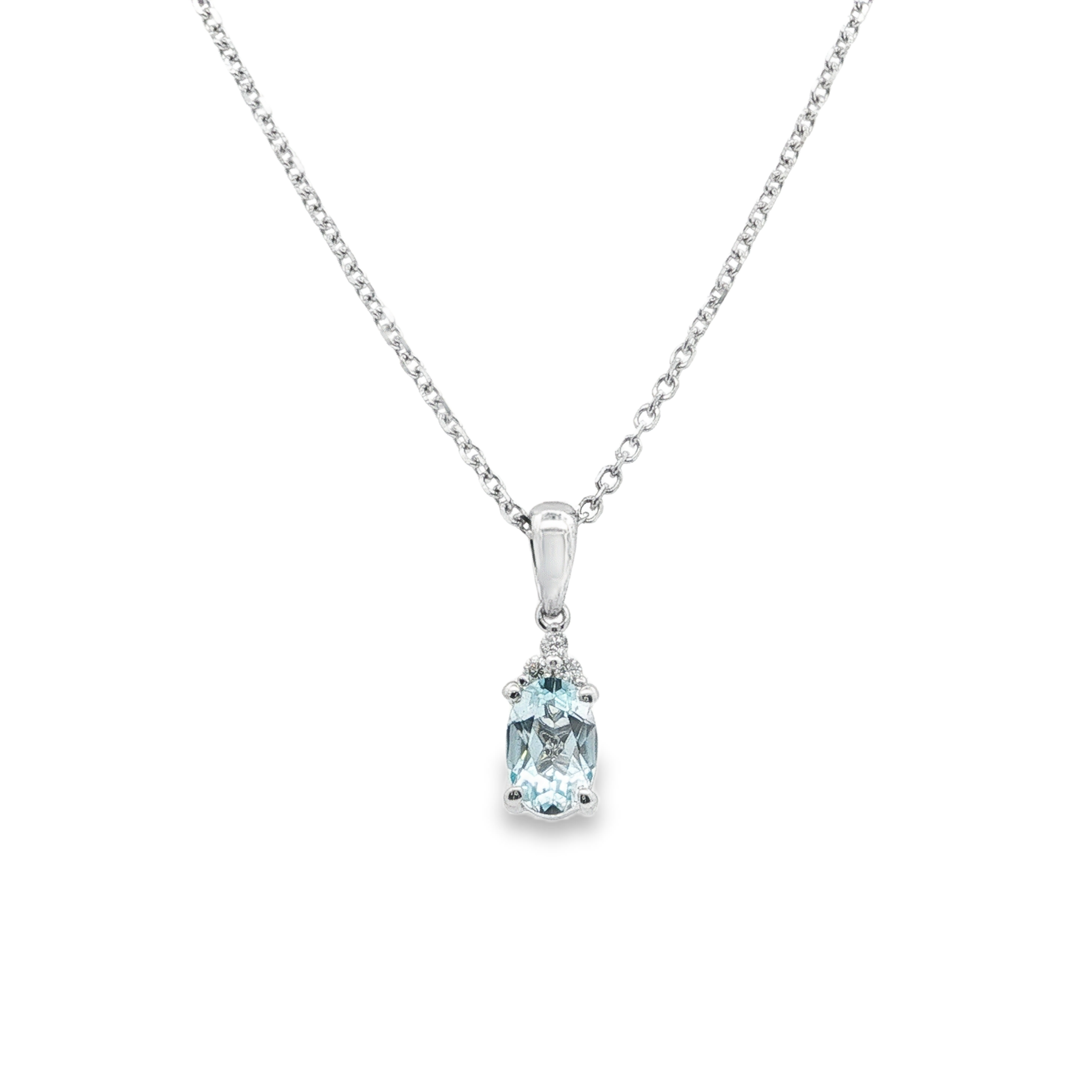 Irisa by Martin Binder Sky Blue Topaz & Diamond Accent Necklace