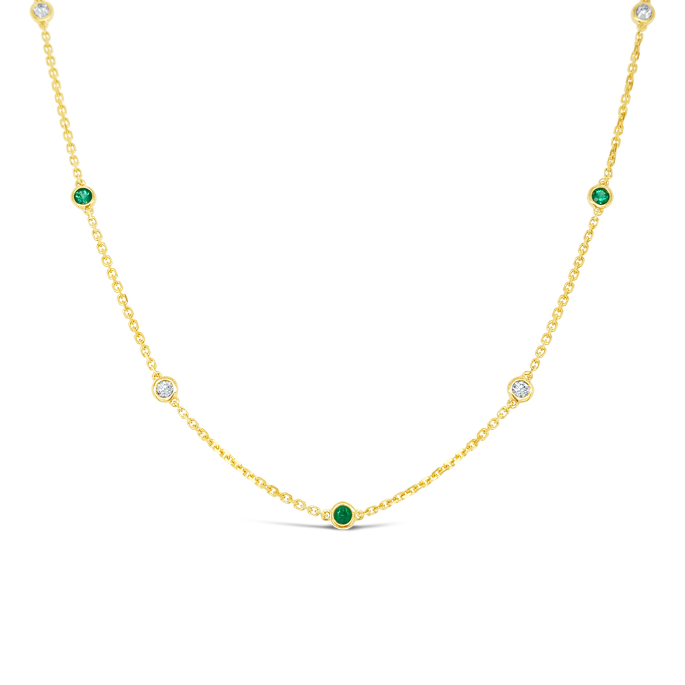 Irisa By Martin Binder Emerald Gemstone By-the-yard Necklace