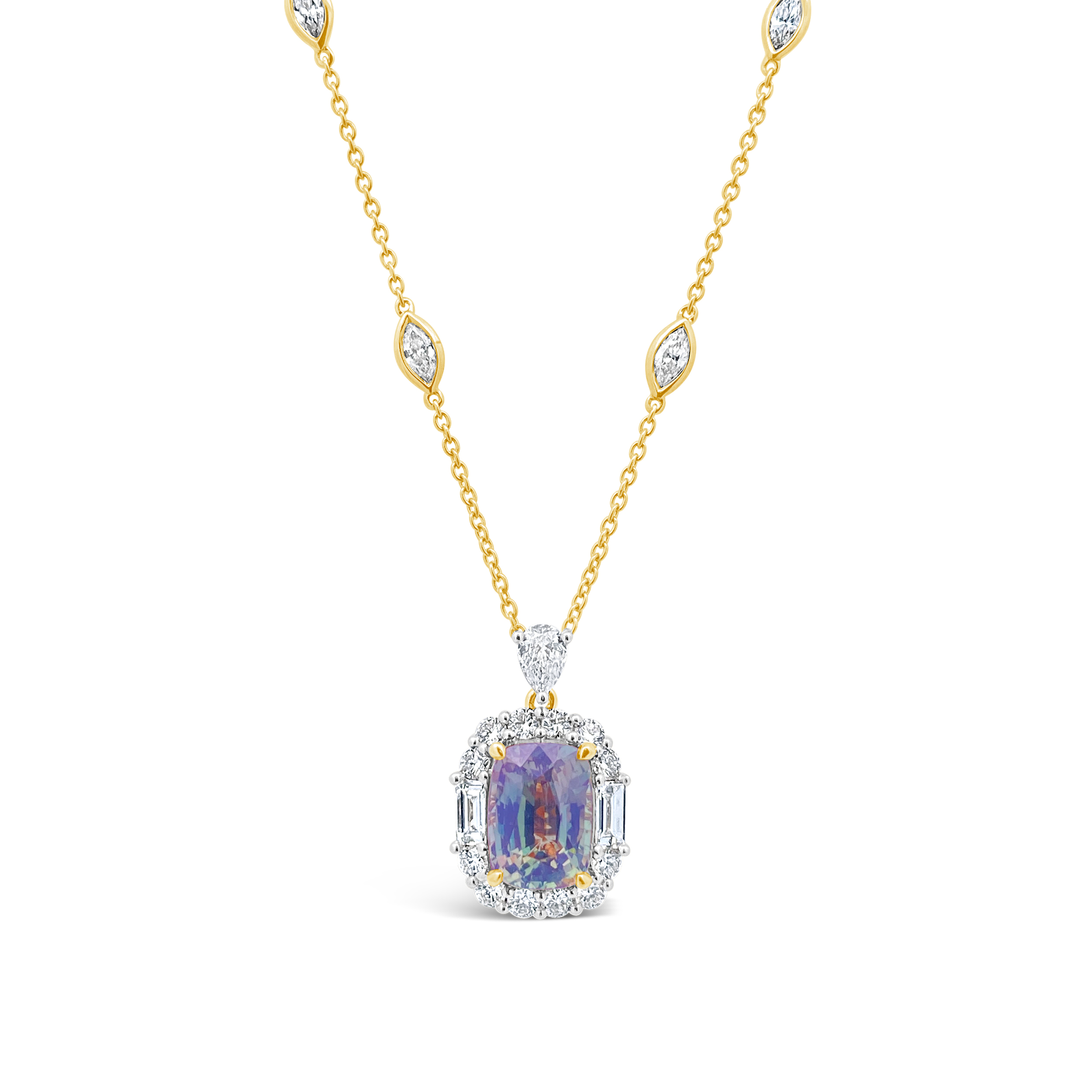Irisa By Martin Binder Alexandrite & Diamond By The Yard Necklace