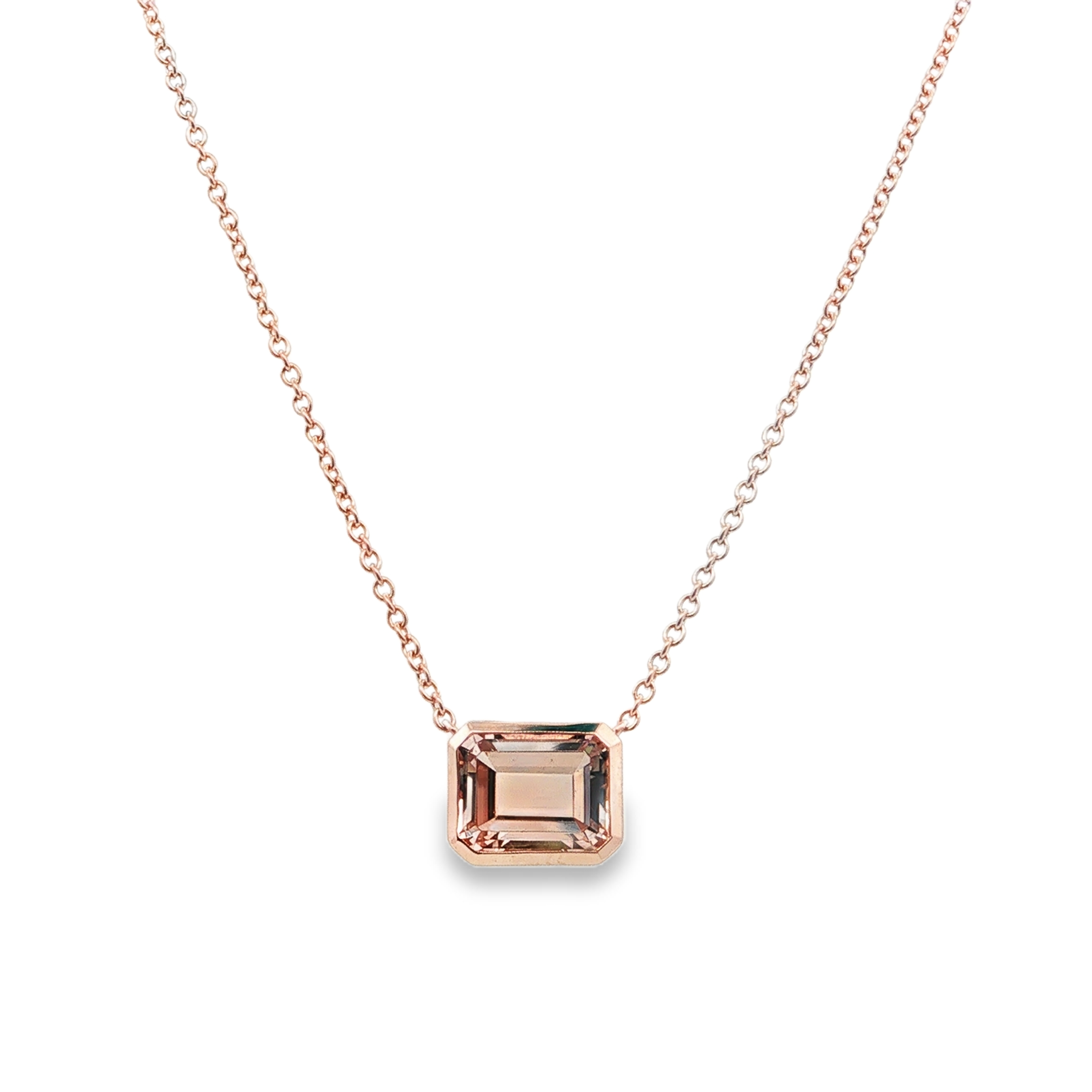 Irisa by Martin Binder Morganite Solitaire Necklace