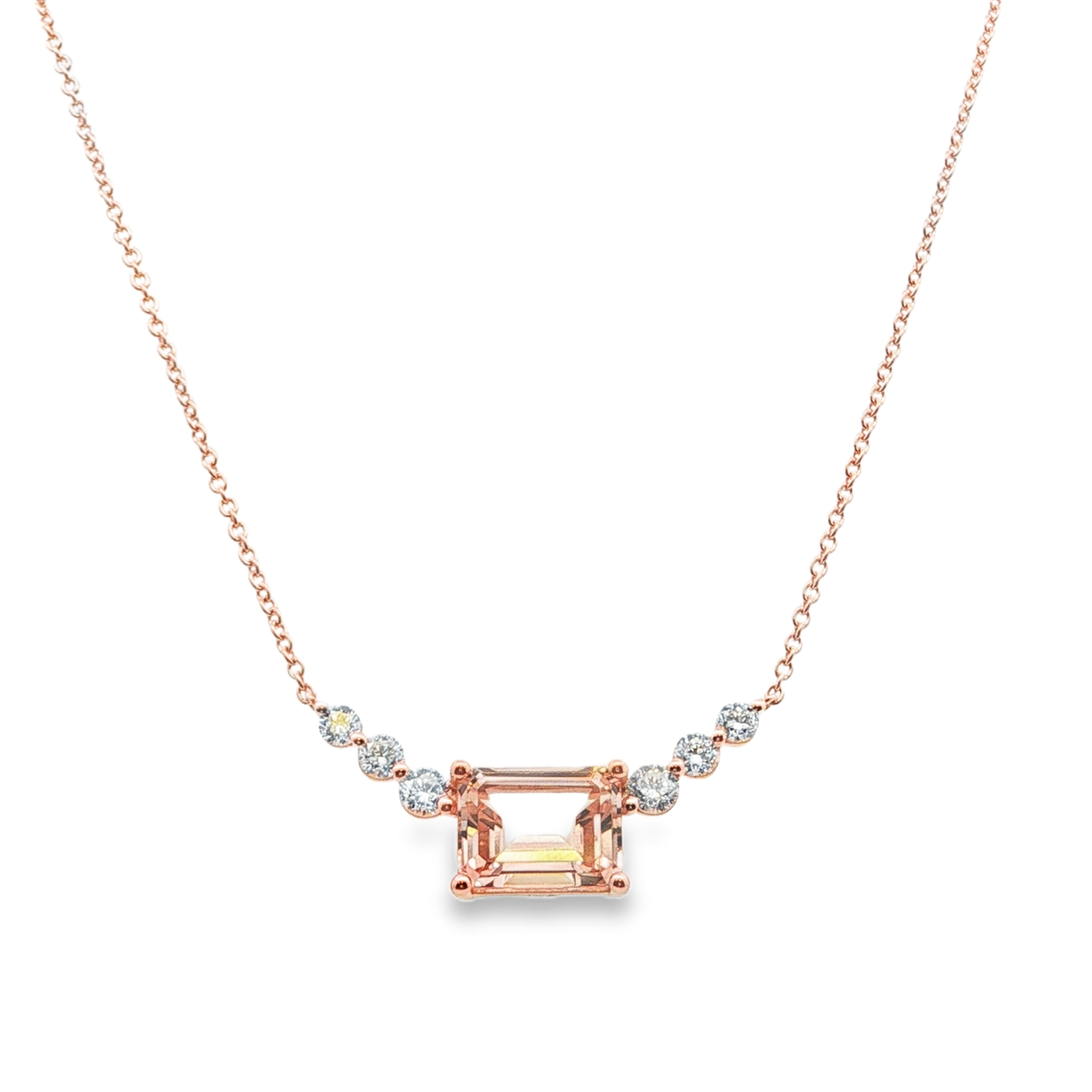 Irisa by Martin Binder Morganite & Diamond Necklace
