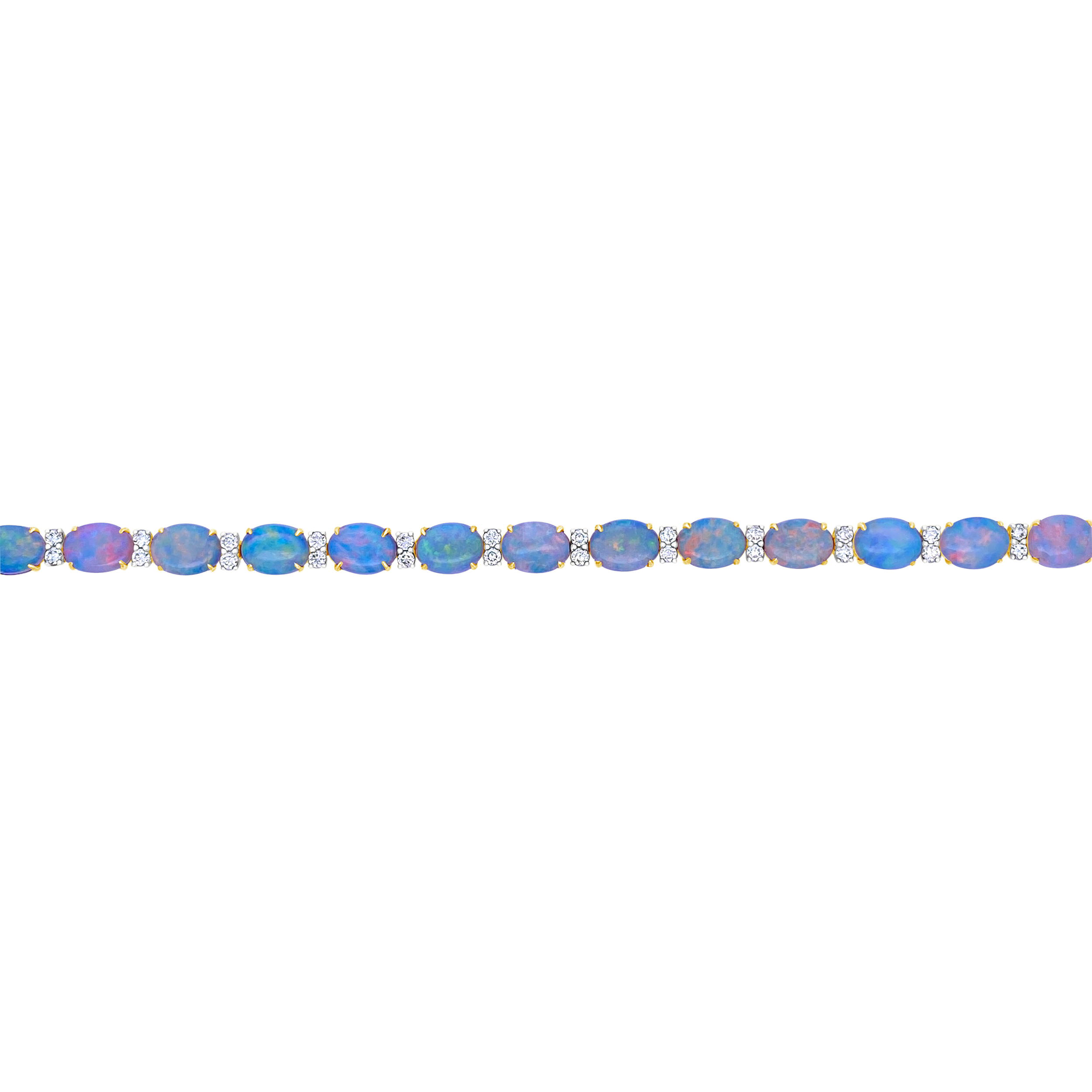 Irisa By Martin Binder Opal & Diamond Tennis Bracelet
