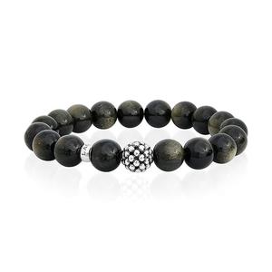 Lagos Maya Golden Obsidian Bracelet