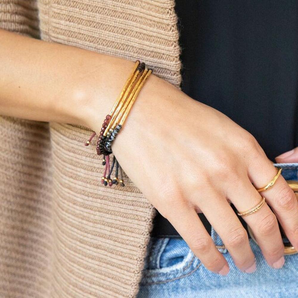 Gorjana Power Gemstones Strength Pyrite Gold Bracelet