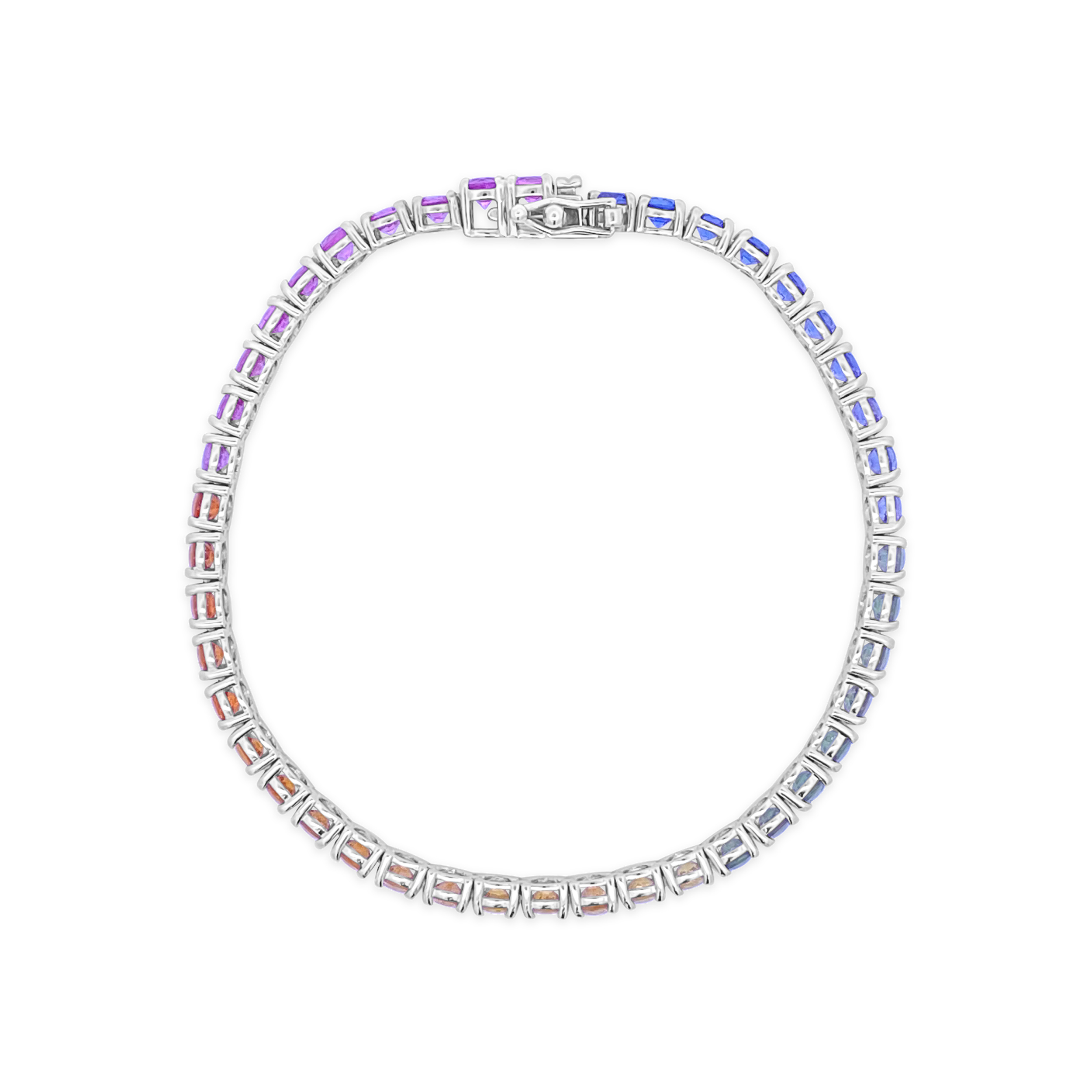 Irisa By Martin Binder Rainbow Sapphire Tennis Bracelet