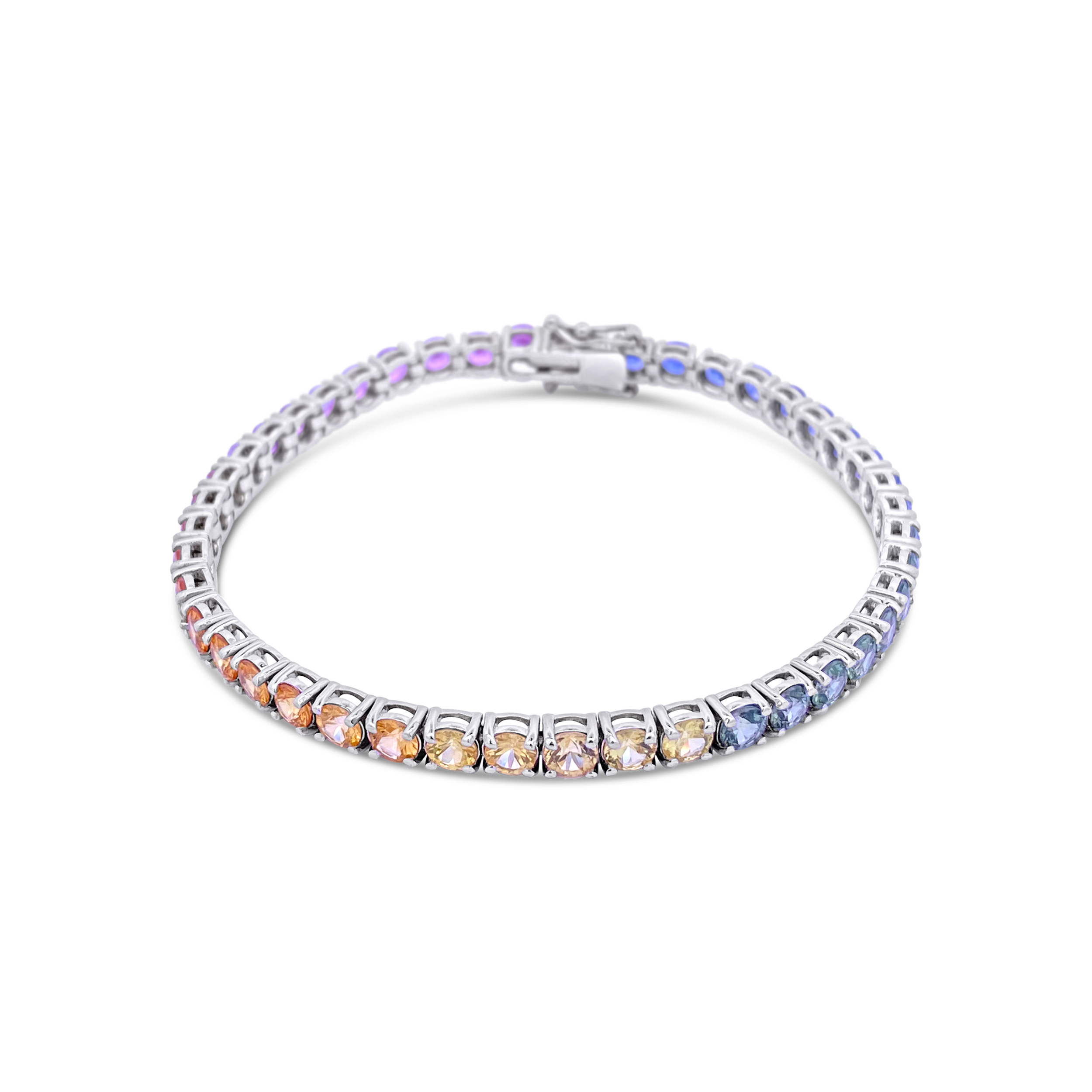 Irisa By Martin Binder Rainbow Sapphire Tennis Bracelet