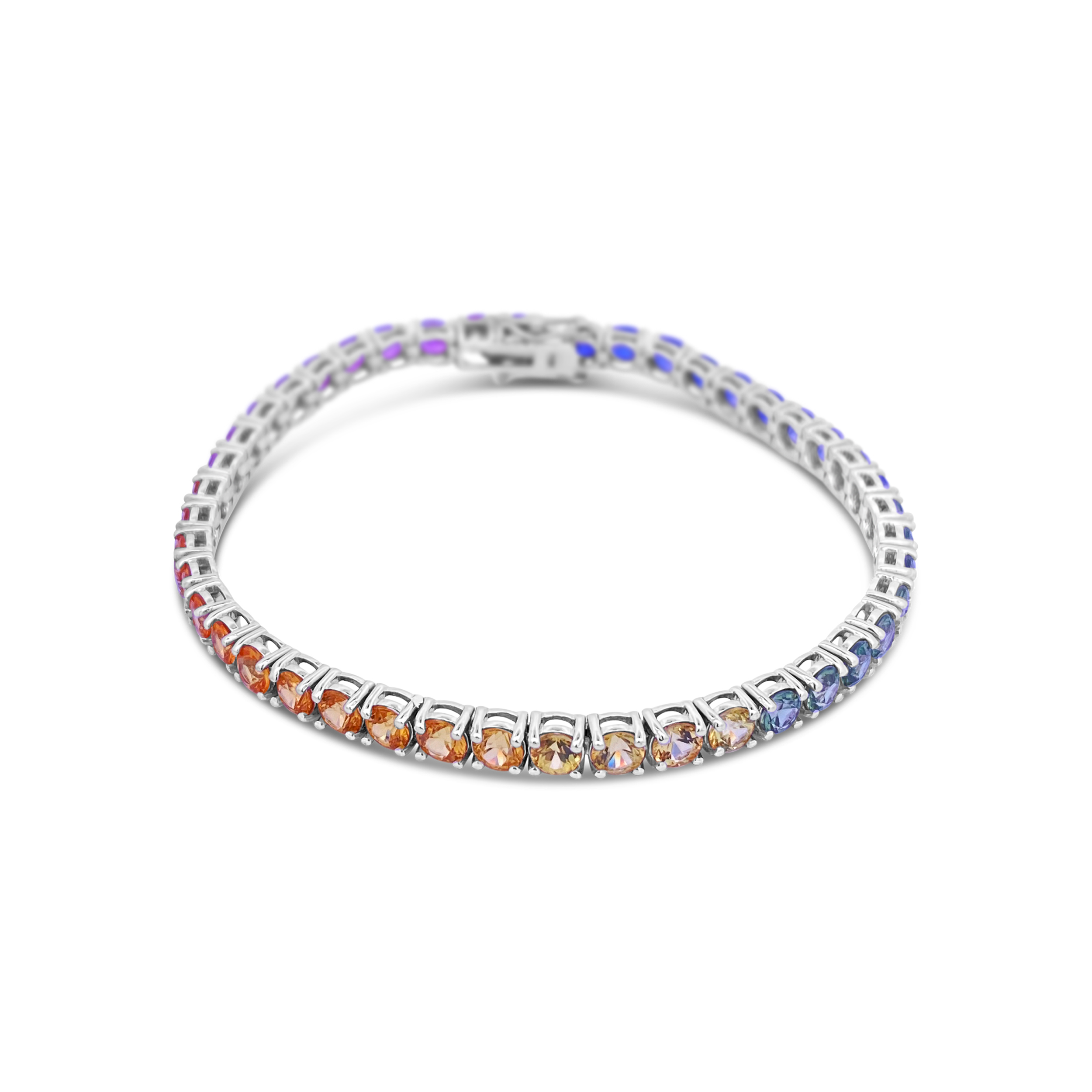 Irisa By Martin Binder Rainbow Sapphire Tennis Bracelet