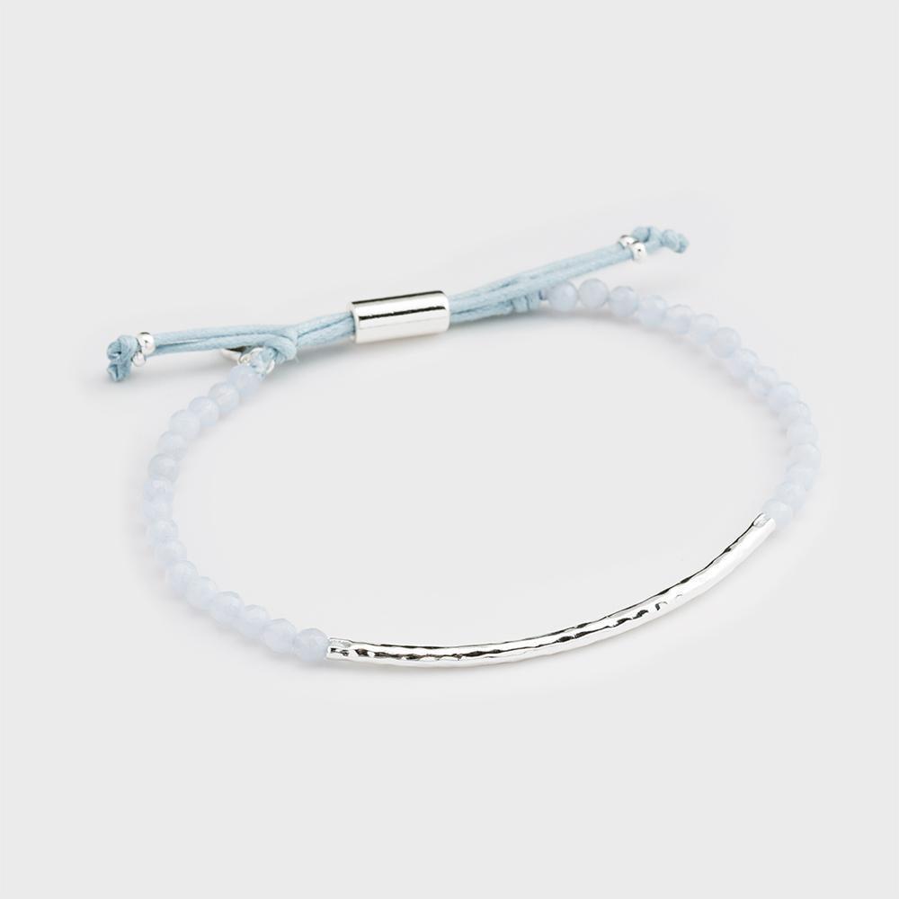 Gorjana Power Gemstone Self-expression Blue Lace Agate Bracelet