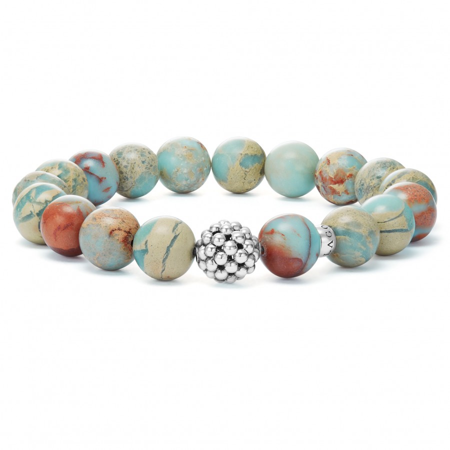 Lagos Maya Jasper Bead Bracelet