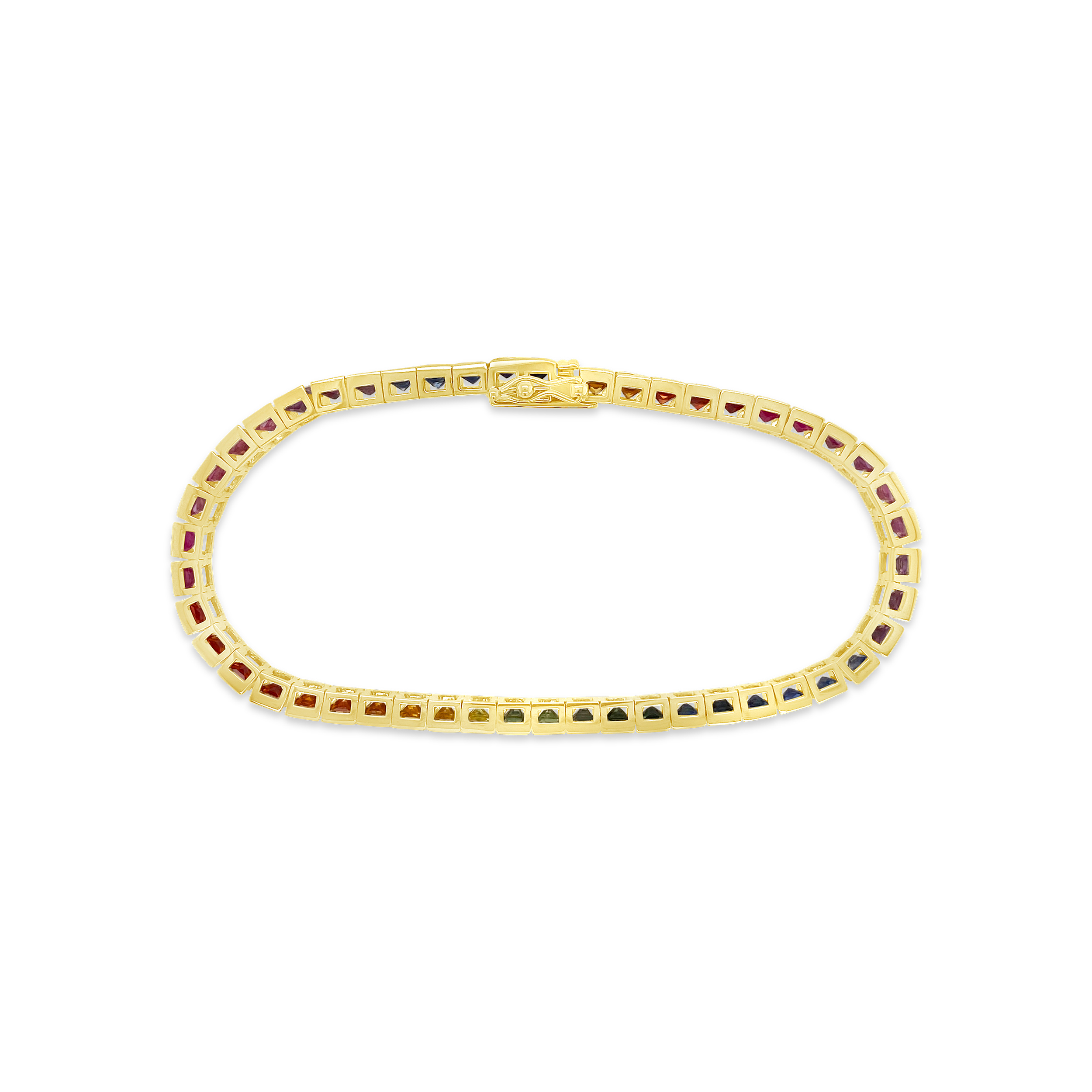 Irisa By Martin Binder Rainbow Sapphire Tennis Bracelet