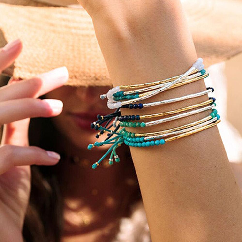 Gorjana Power Gemstone Self Expression Blue Lace Agate Bracelet