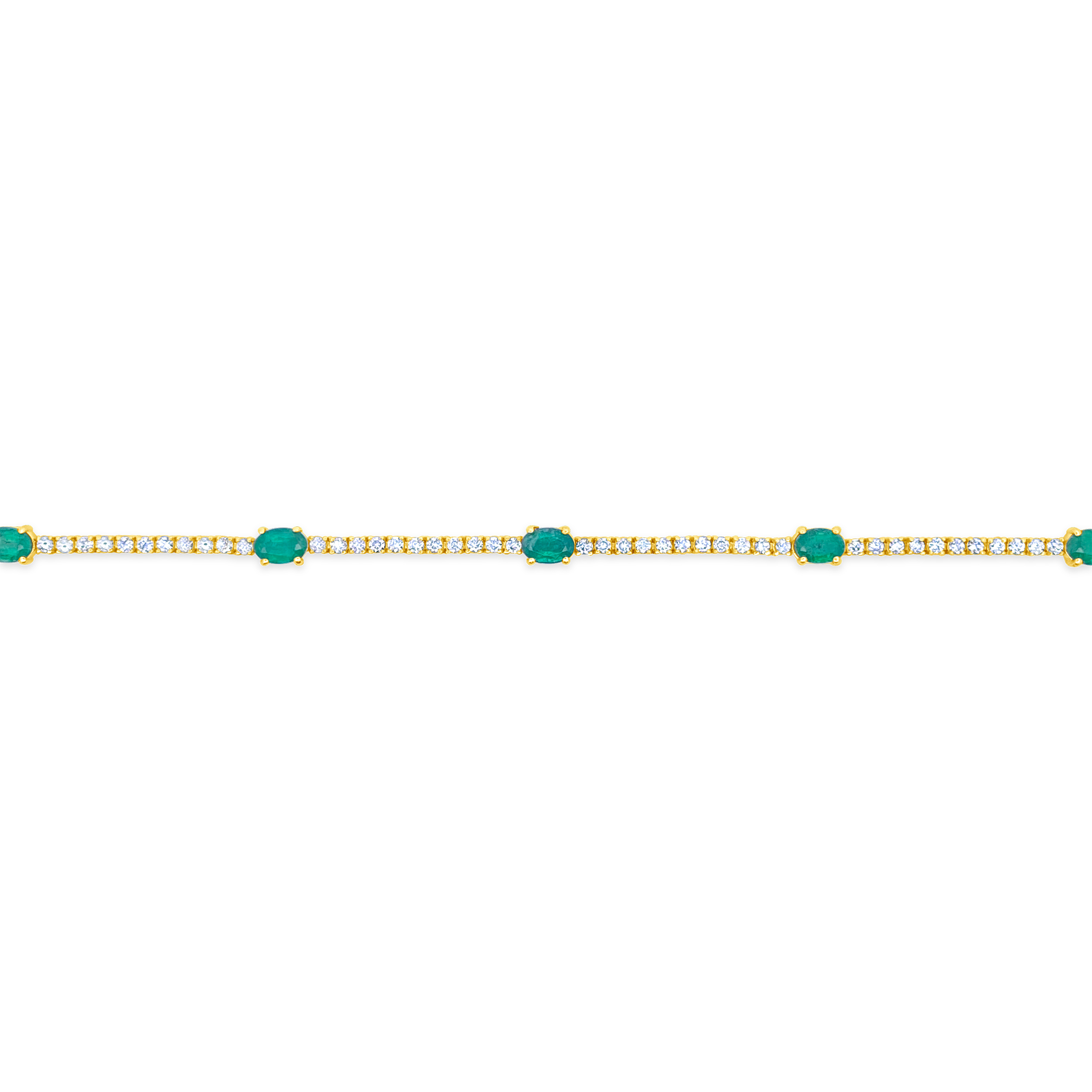 Irisa by Martin Binder Oval Emerald & Diamond Bracelet