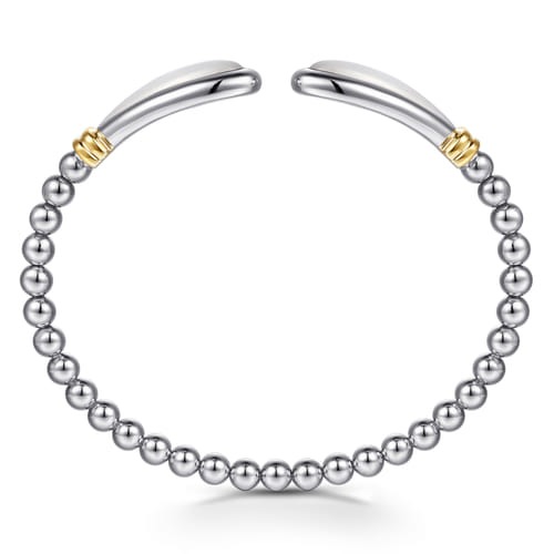 Gabriel & Co. Bujukan Silver Mother of Pearl Bangle Bracelet