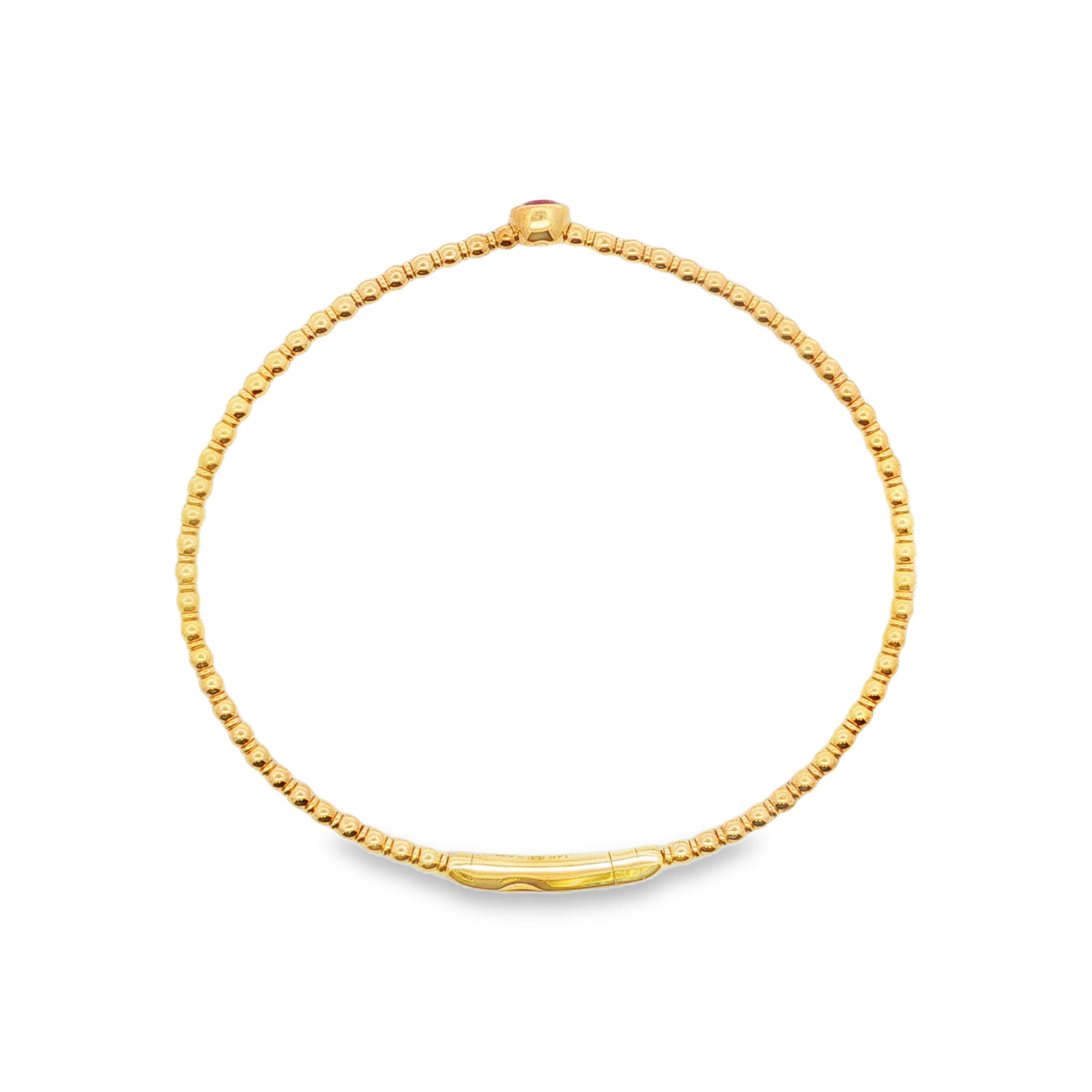 Irisa by Martin Binder Ruby Bezel Station Bangle Bracelet