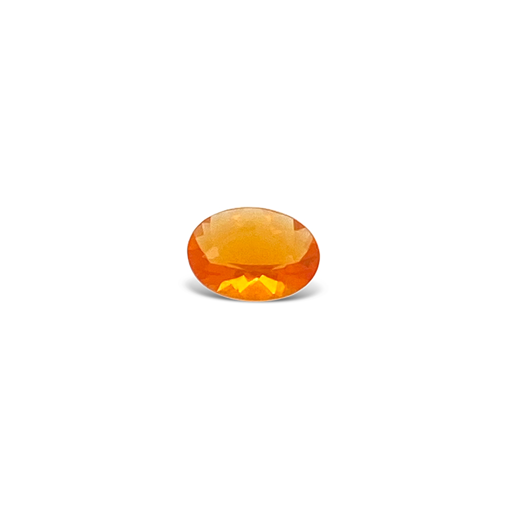 One Oval Cut Mexican Fire Opal Gemstone (6 X 4.5mm)