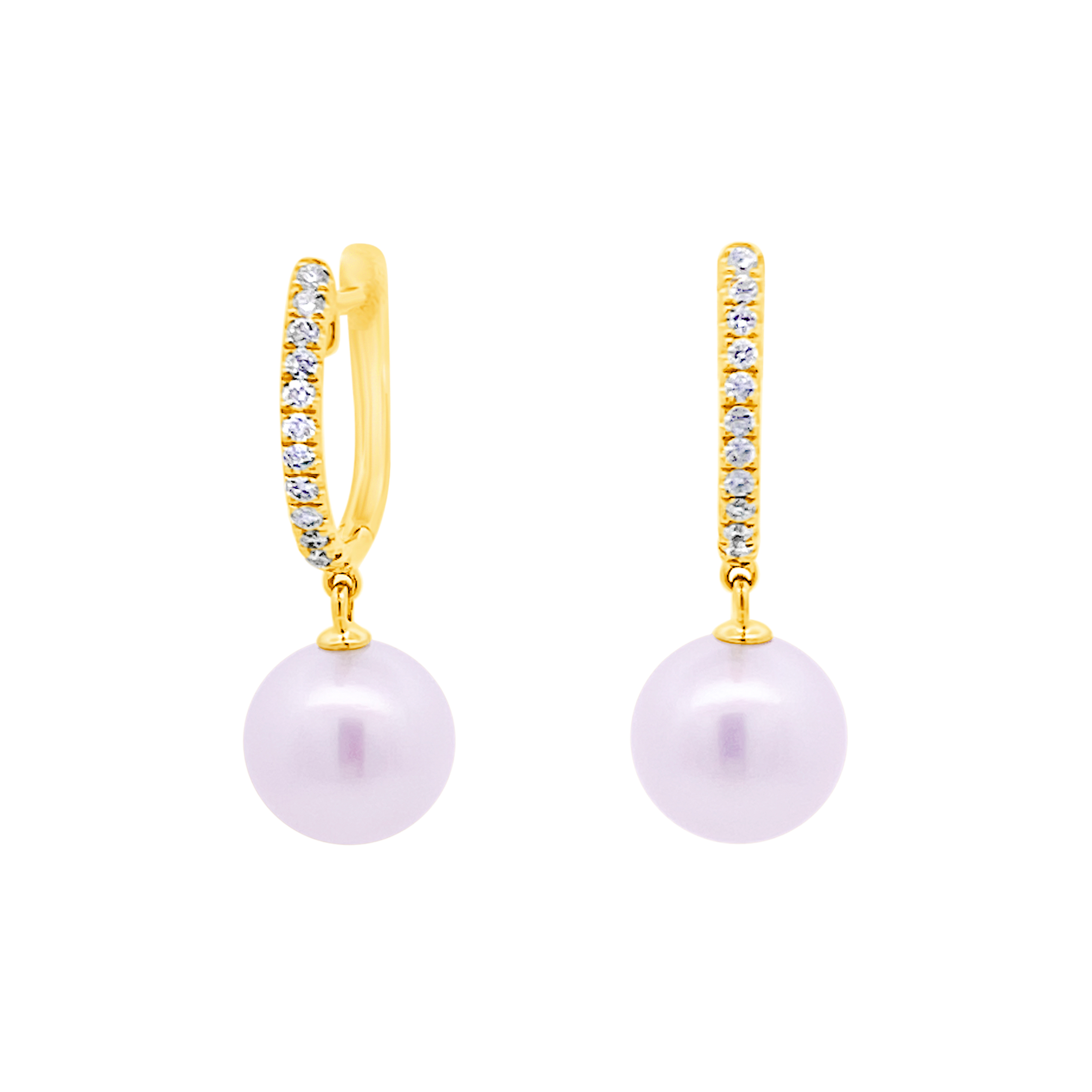 Miyana By Martin Binder Pearl & Diamond Dangle Earrings