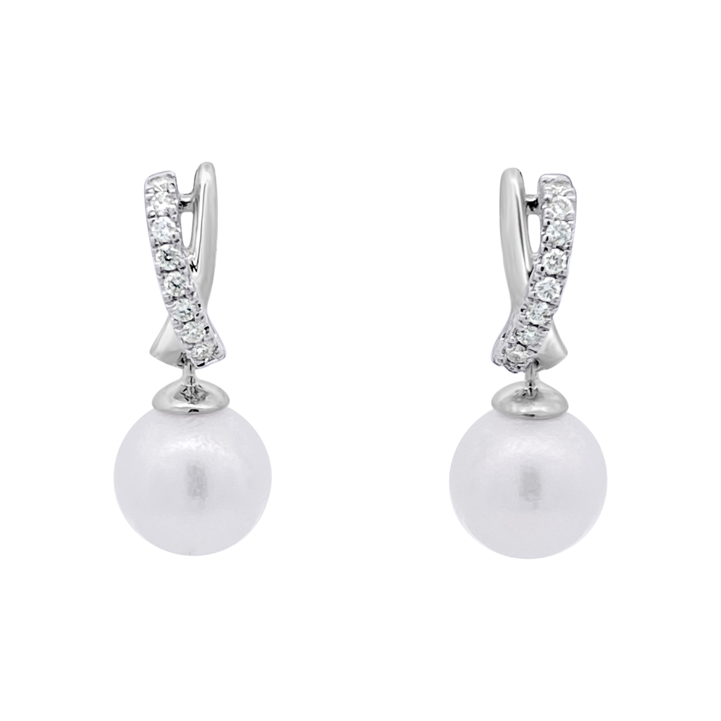 Miyana By Martin Binder Akoya Pearl & Diamond Dangle Earrings