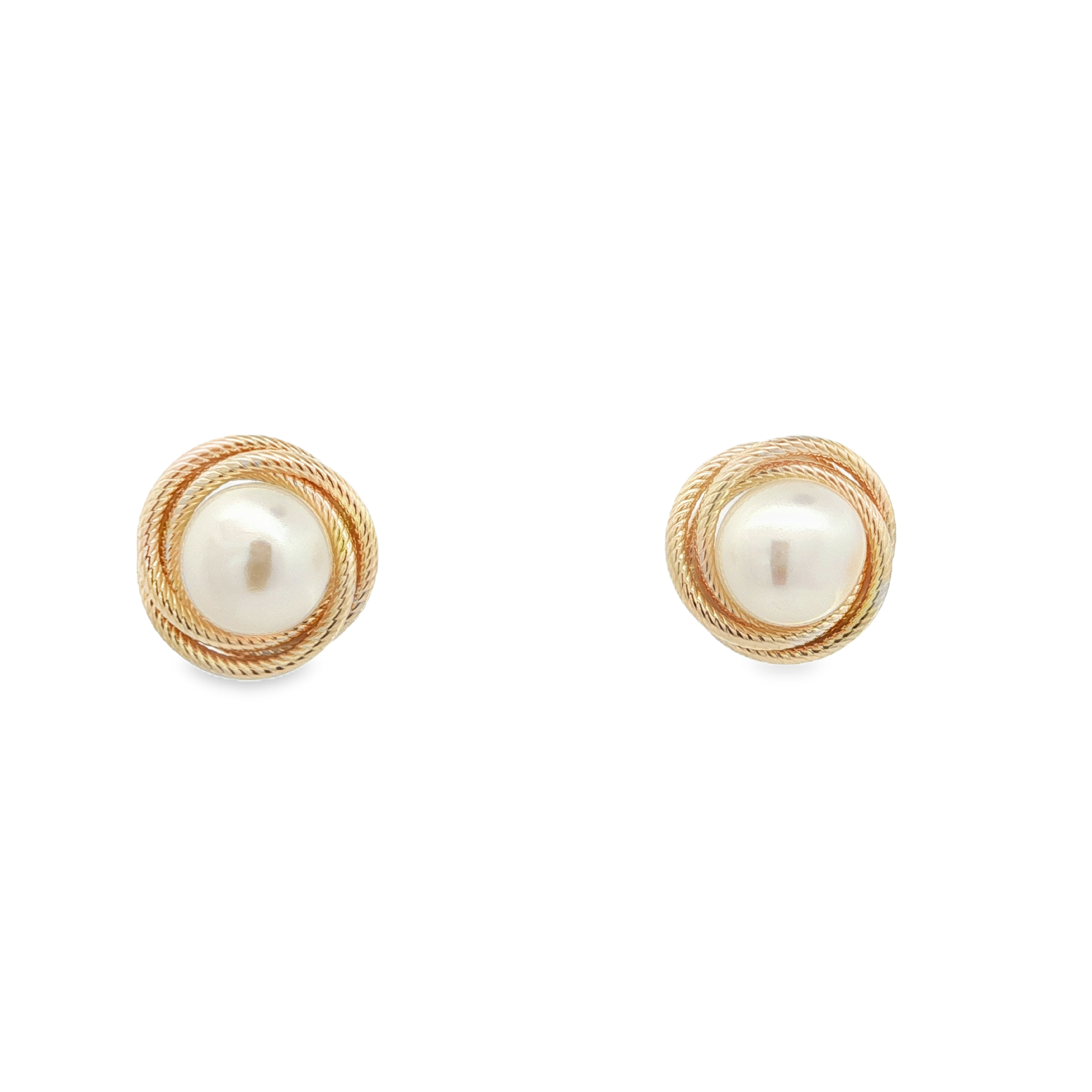 Estate by Martin Binder Freshwater Mabe Pearl Earrings