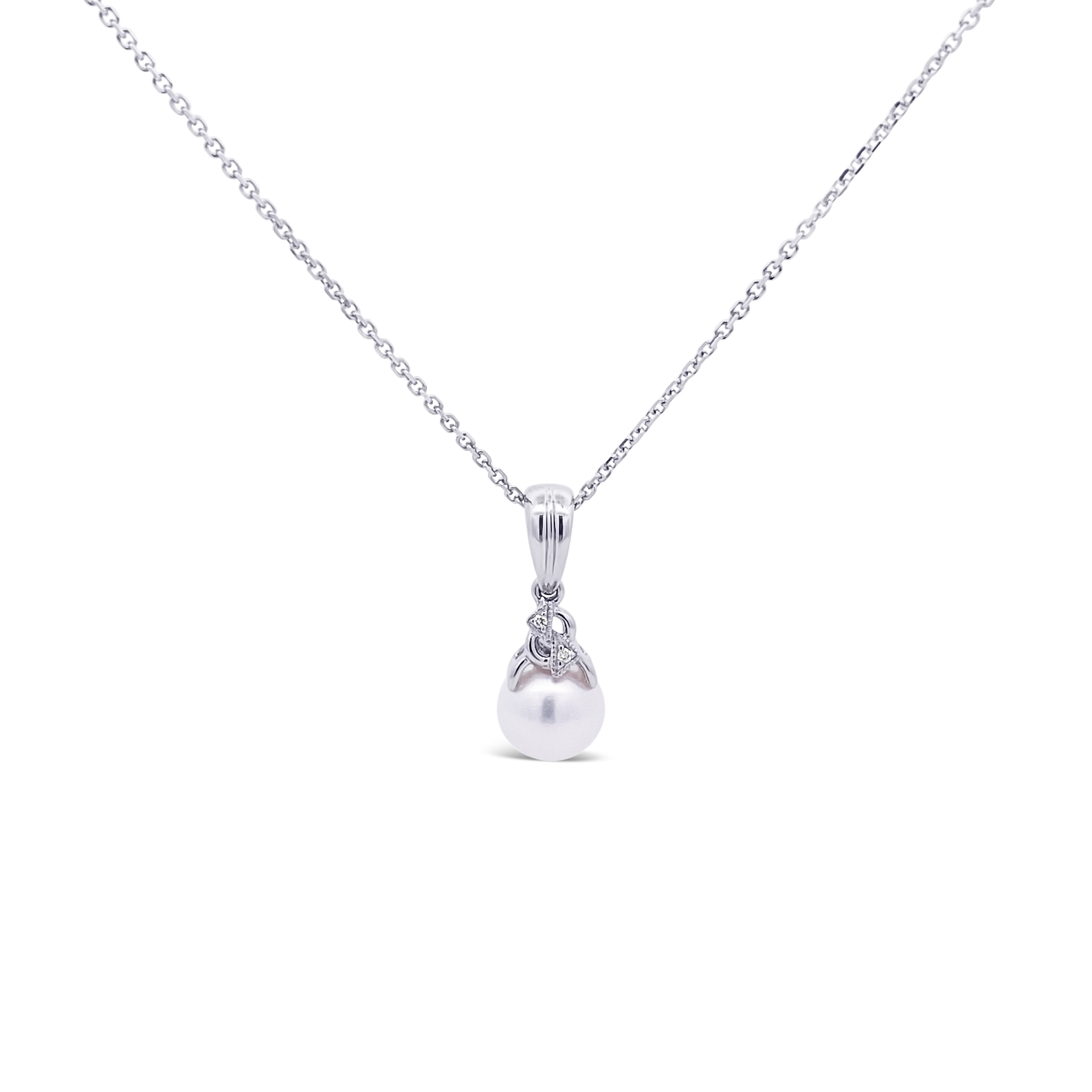Miyana By Martin Binder Akoya Pearl & Diamond Pendant