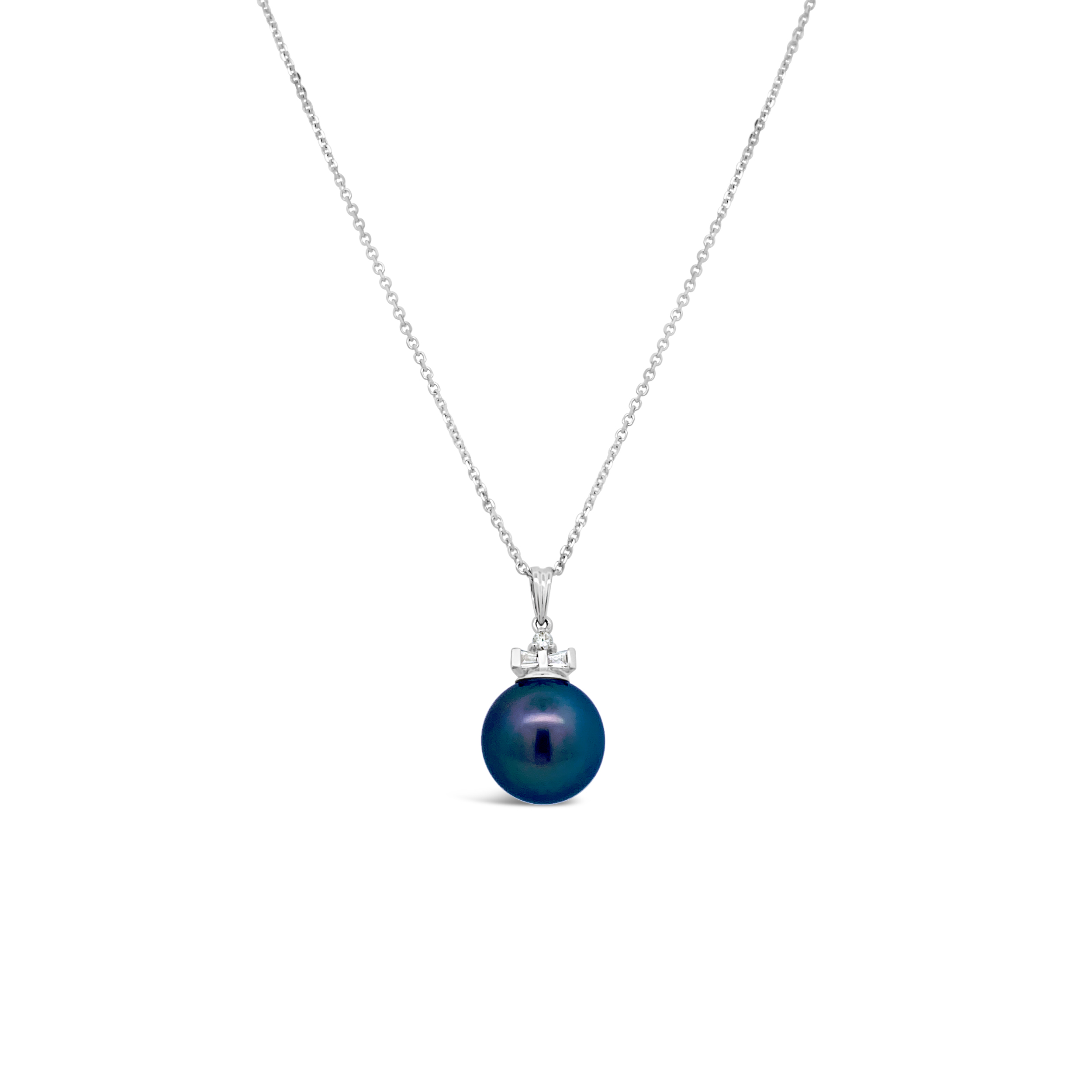 Miyana by Martin Binder Black South Sea Pearl & Diamond Necklace