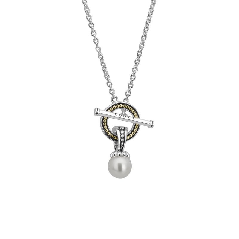 Lagos Luna Pearl Toggle Necklace