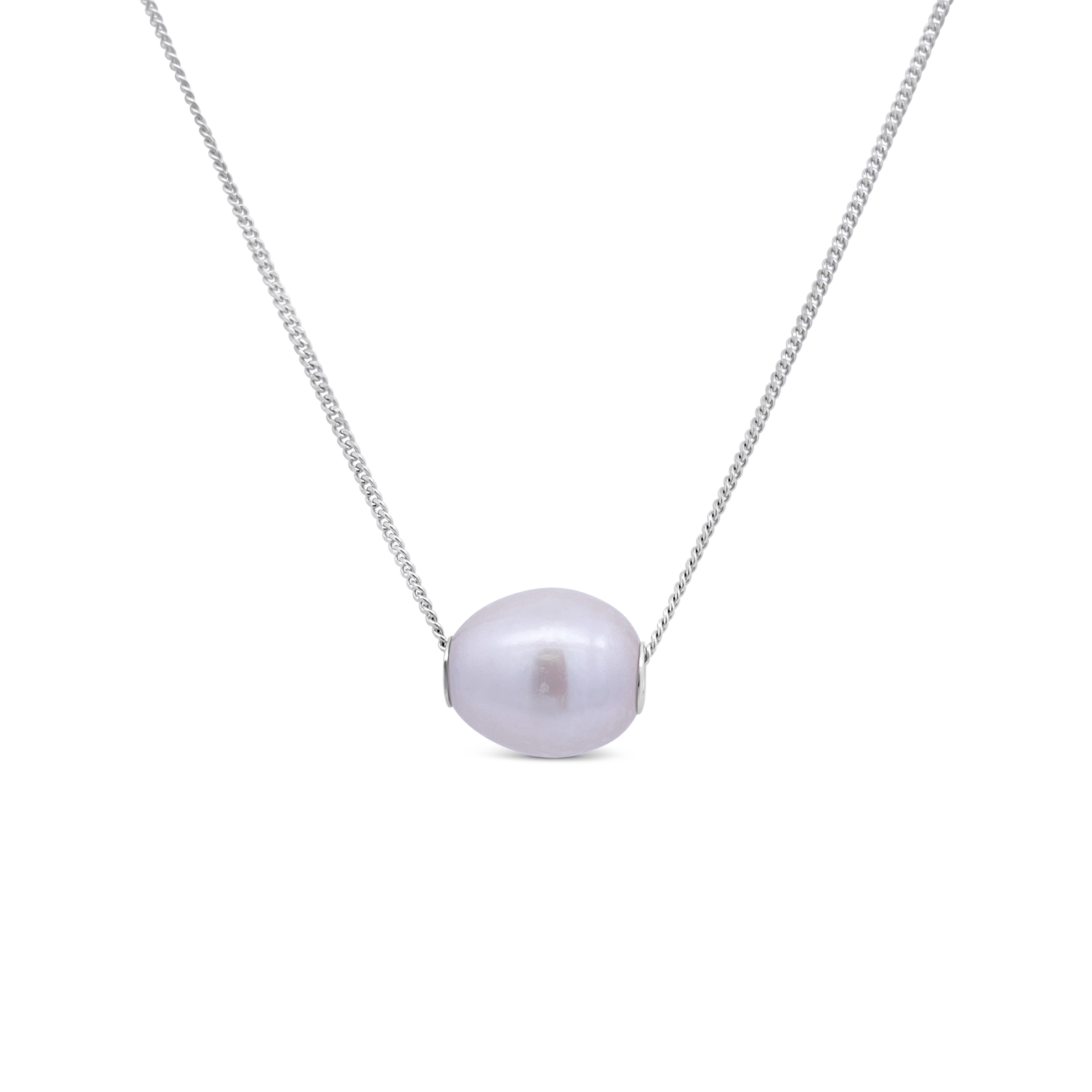Miyana By Martin Binder Freshwater Oval Pearl Necklace
