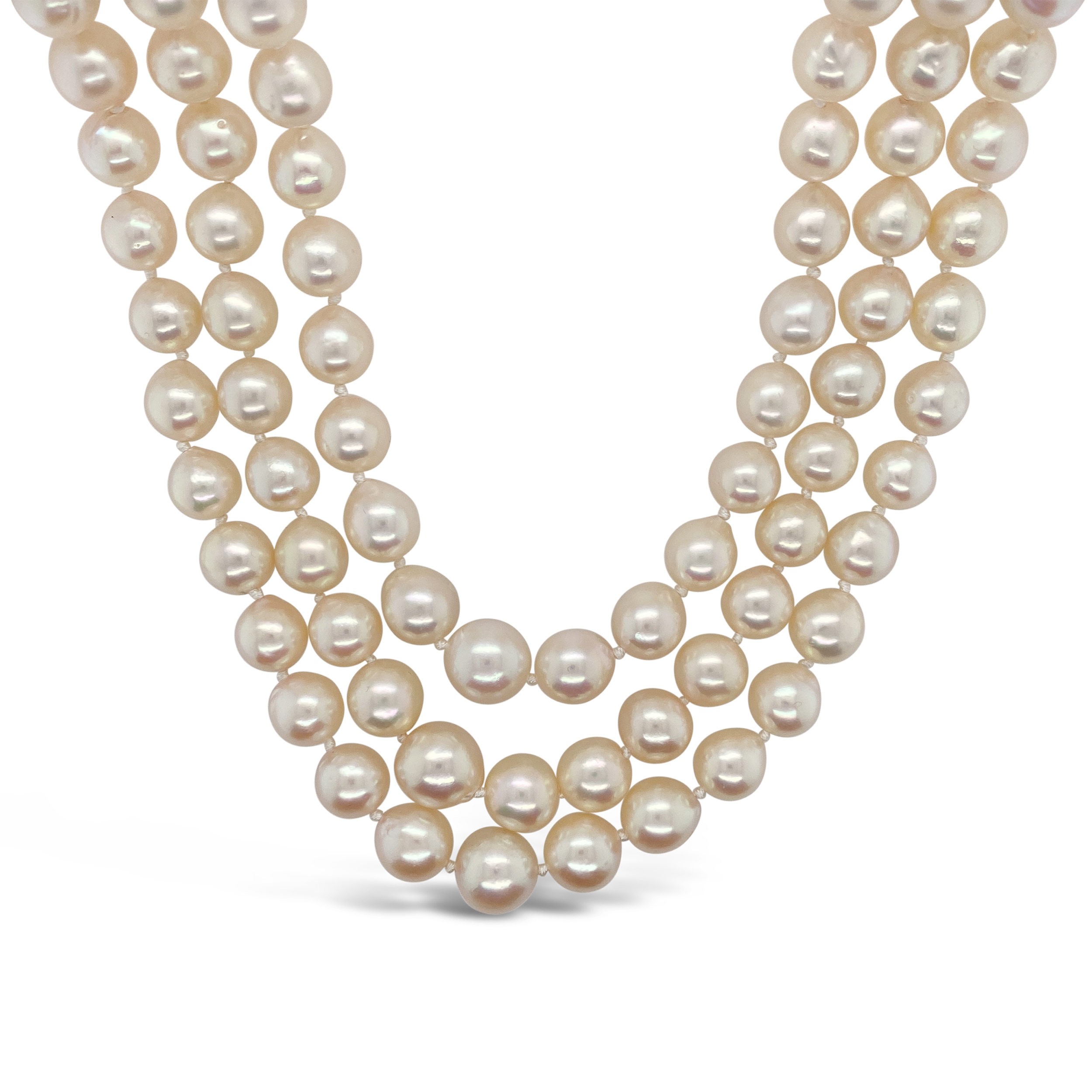 Estate By Martin Binder Akoya Pearl Multi Strand Necklace