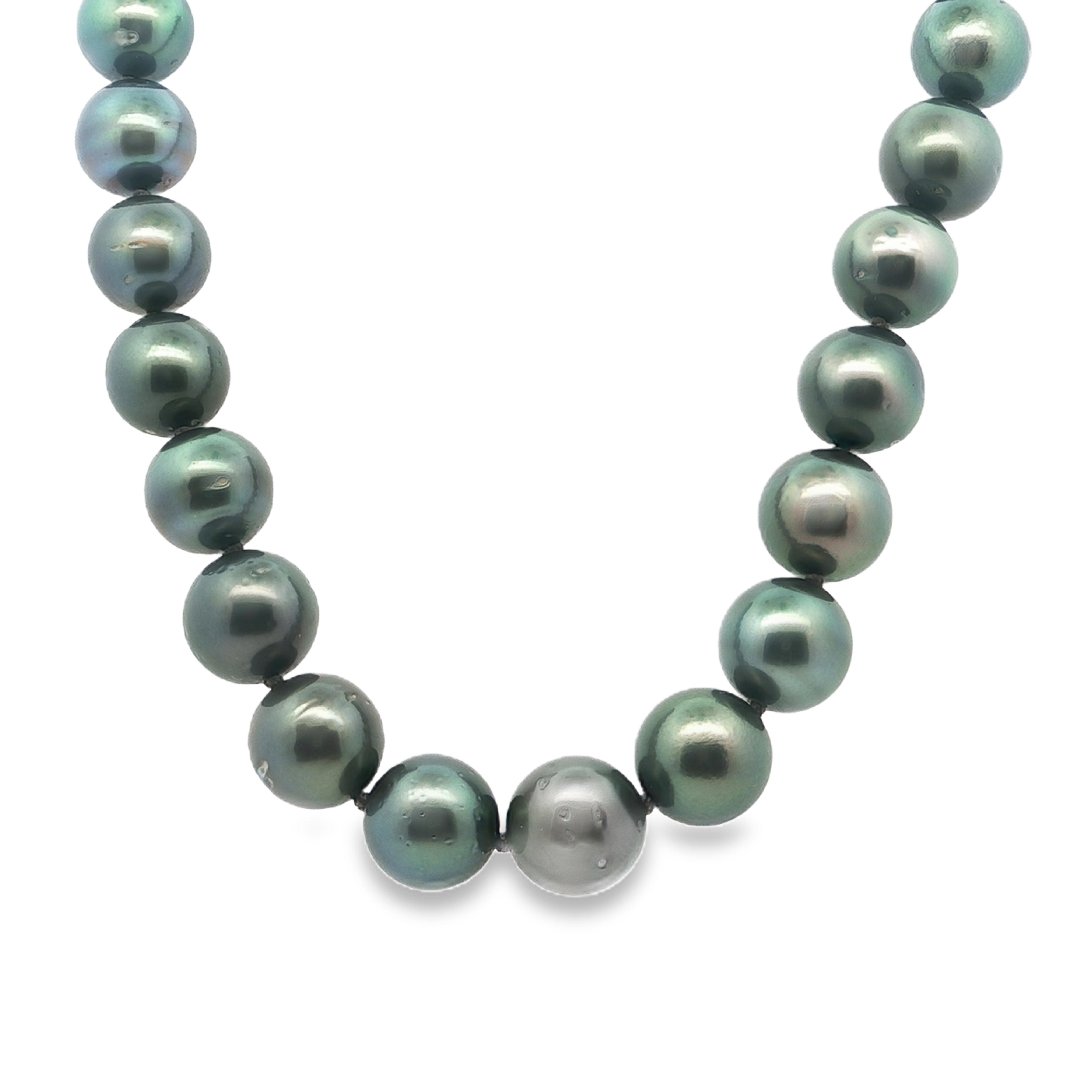 Estate by Martin Binder Black Tahitian Pearl Strand Necklace