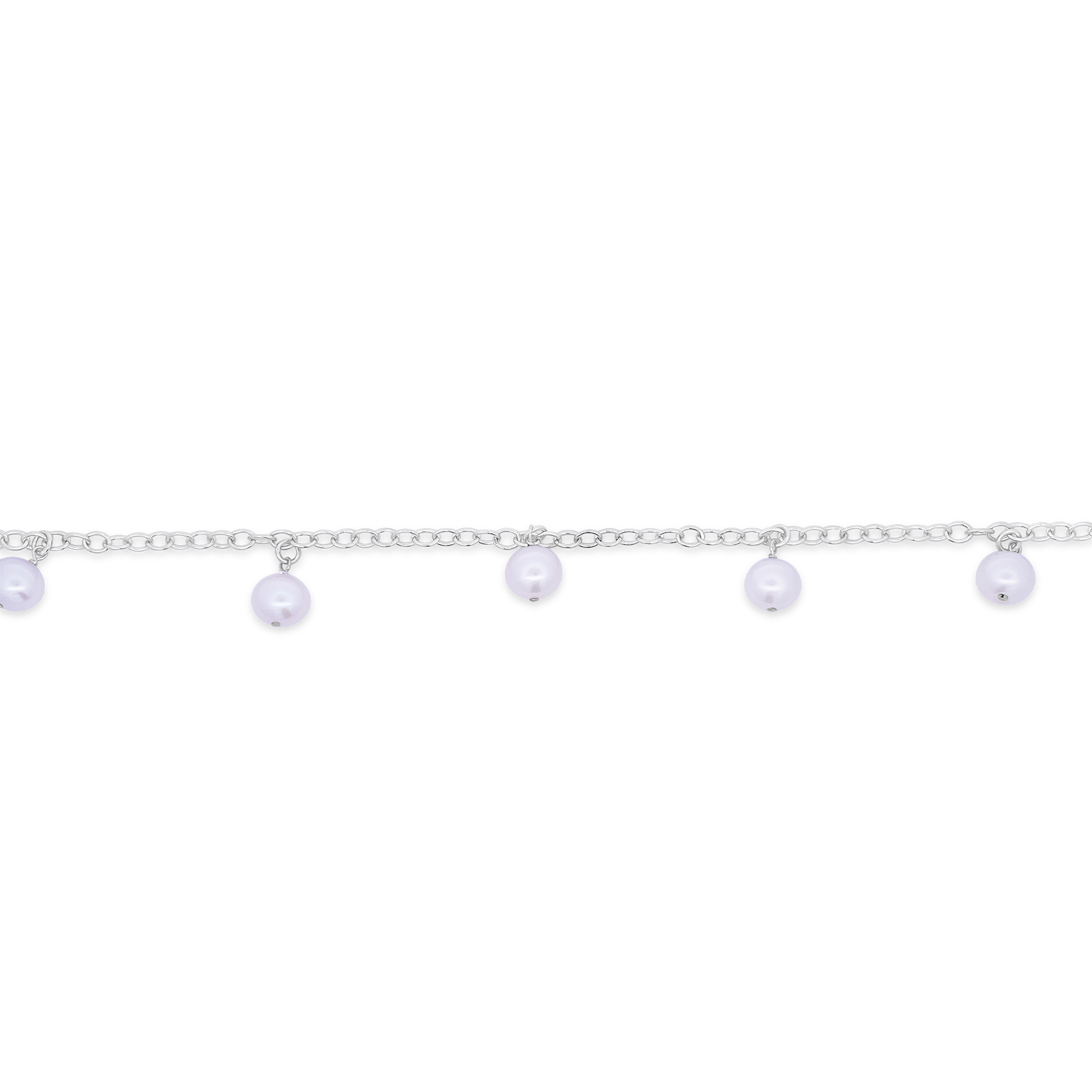 Miyana By Martin Binder Sterling Pearl Station Bracelet