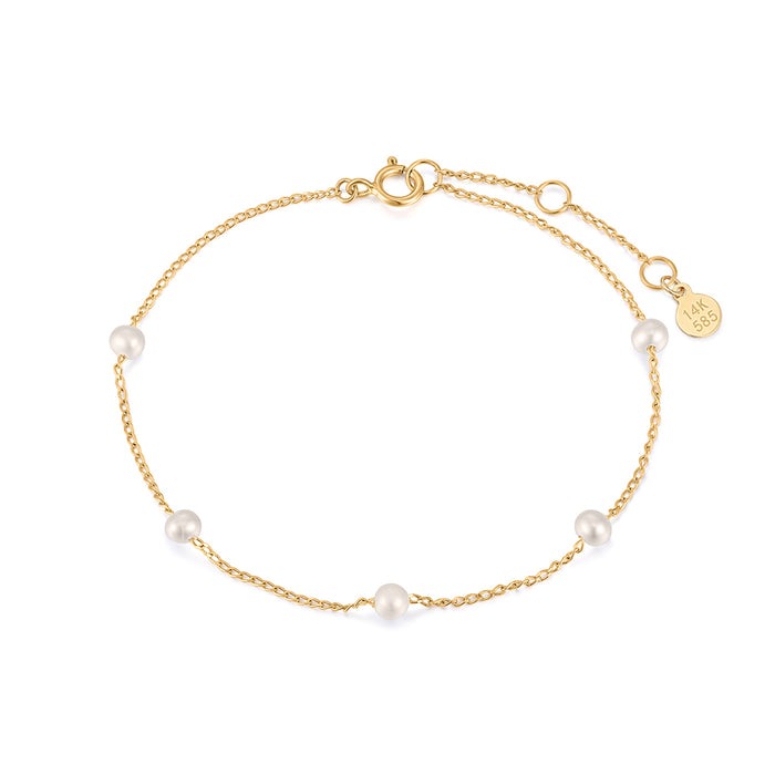 Aurelie Gi Fergie Pearl Station Bracelet