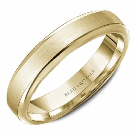 Crown Ring 5mm Sandpaper Wedding Band