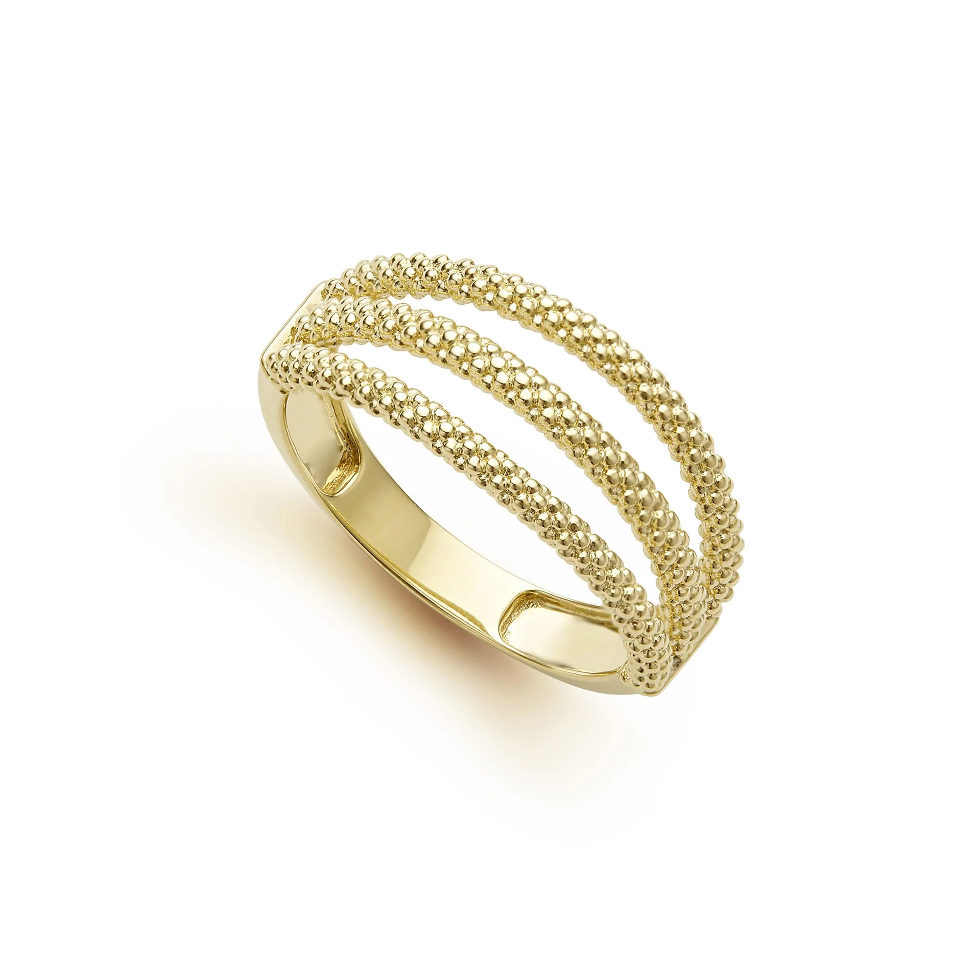Lagos Signature Caviar Superfine Triple Band Ring