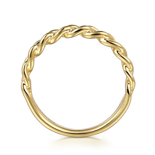 Gabriel & Co. Stackable Cuban Link Ring