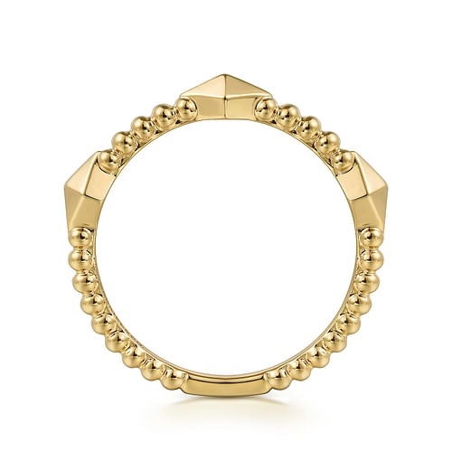 Gabriel & Co. Bujukan Plain Pyramid Classic Ring