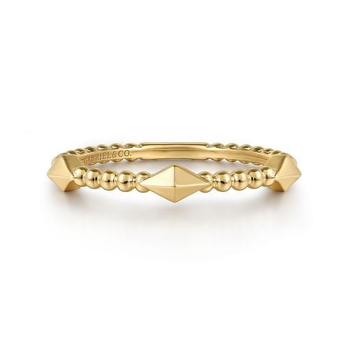 Gabriel & Co. Bujukan Plain Pyramid Classic Ring