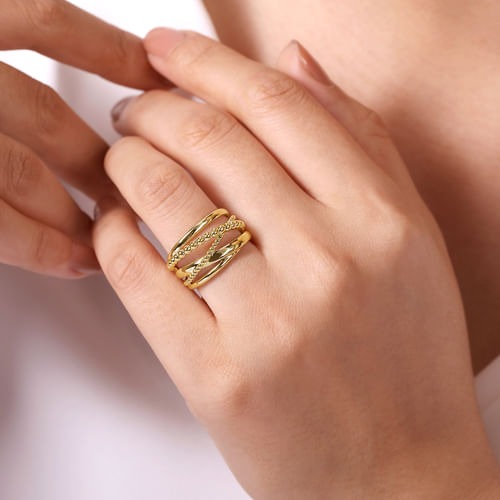Gabriel & Co. Bujukan Criss Cross Ring