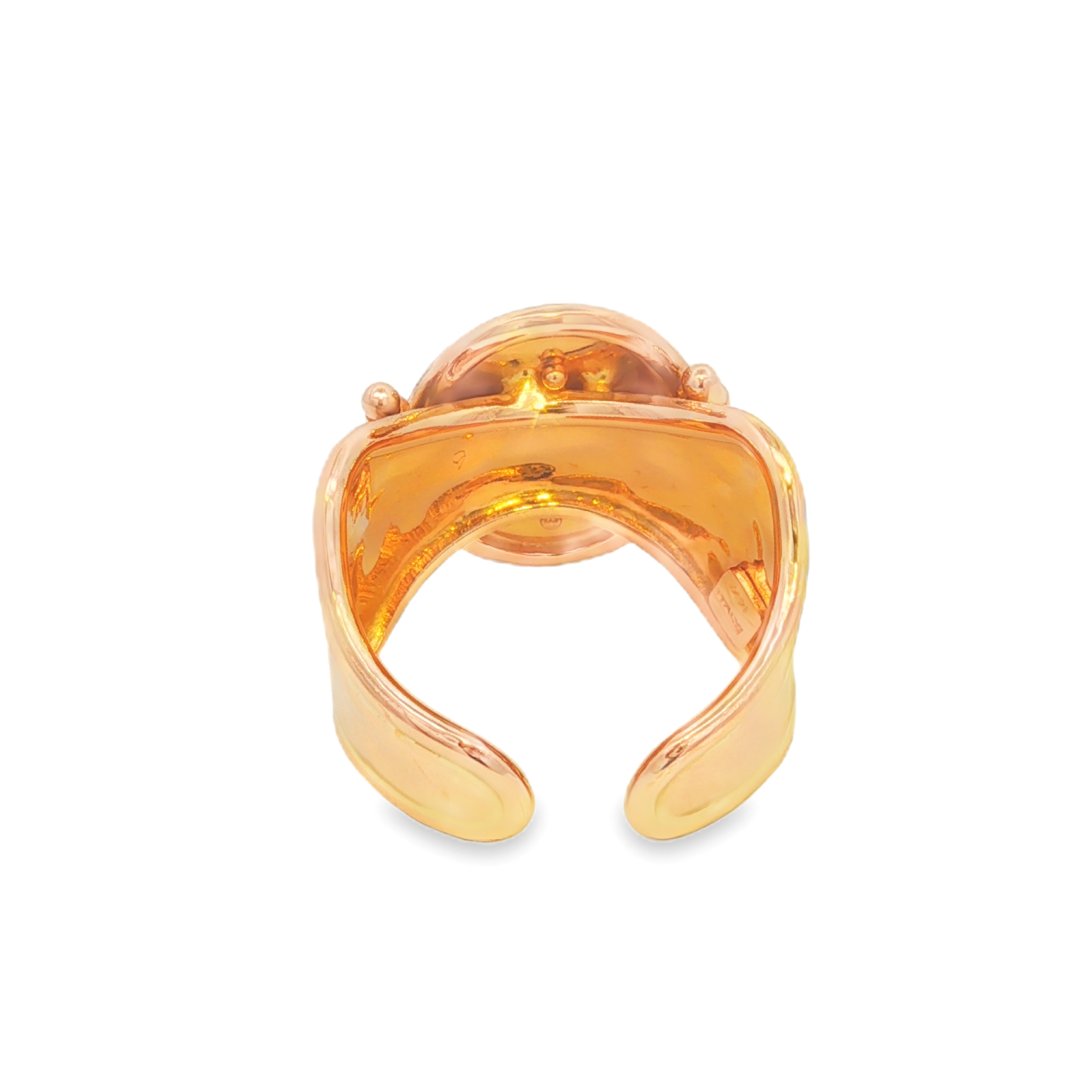 Estate by Martin Binder Gold Cameo Adjustable Ring