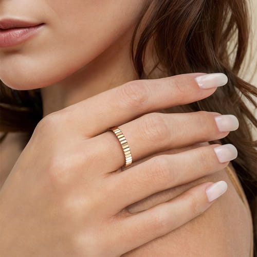 Gabriel & Co. Stackables Gold Ring