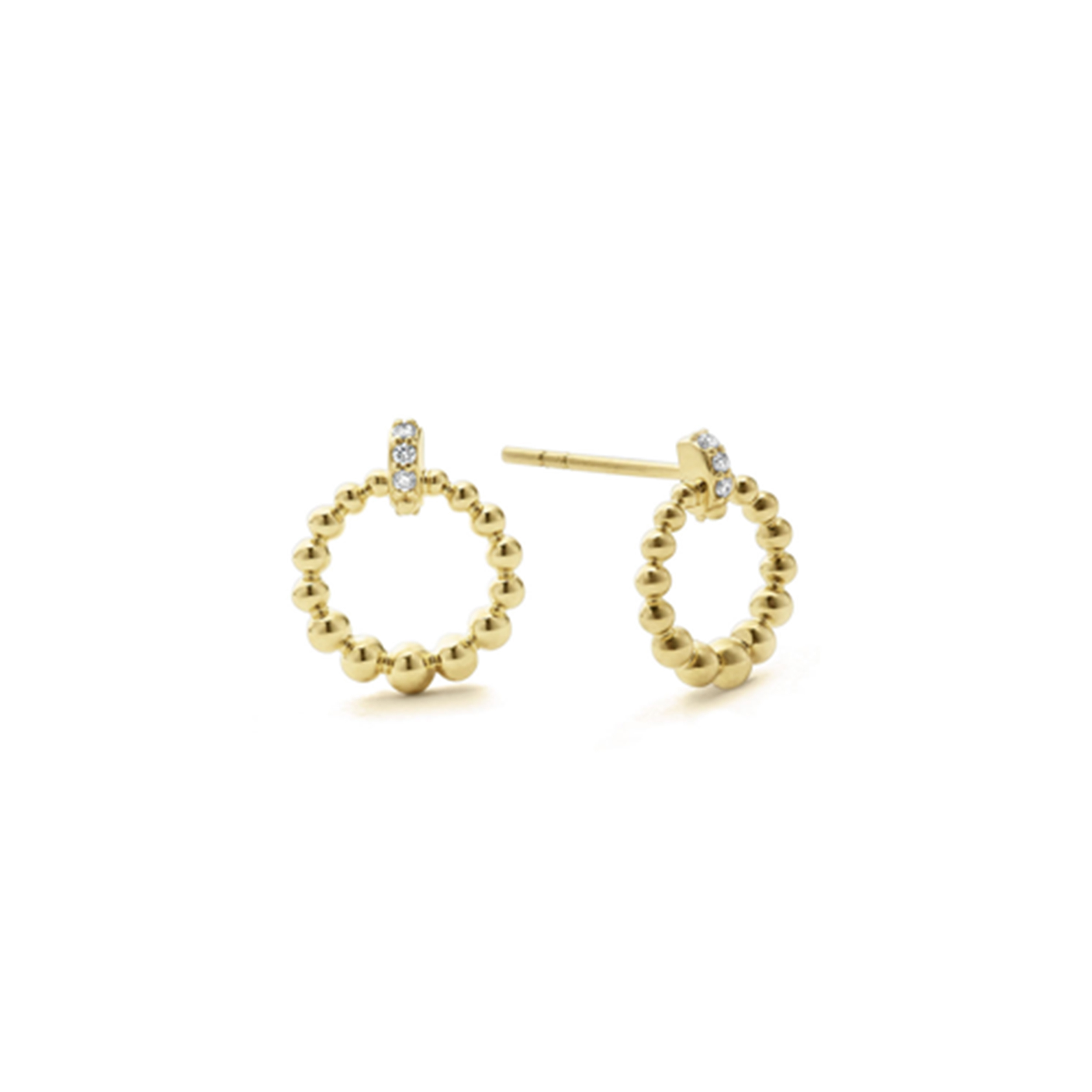 Lagos Covet Beaded Circle Stud Earrings
