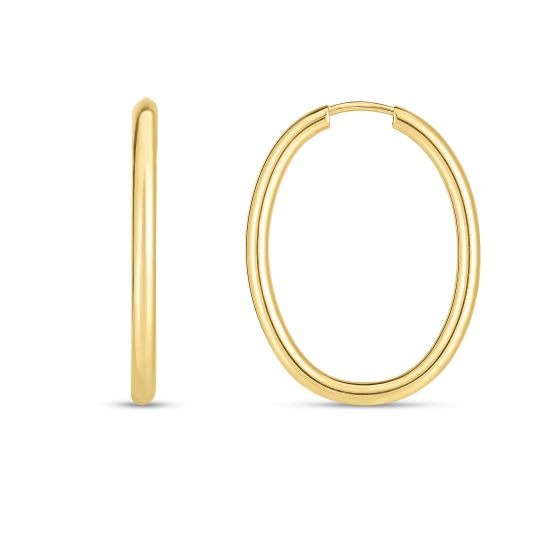 Aura By Martin Binder 25mm Endless Oval Hoop Earrings