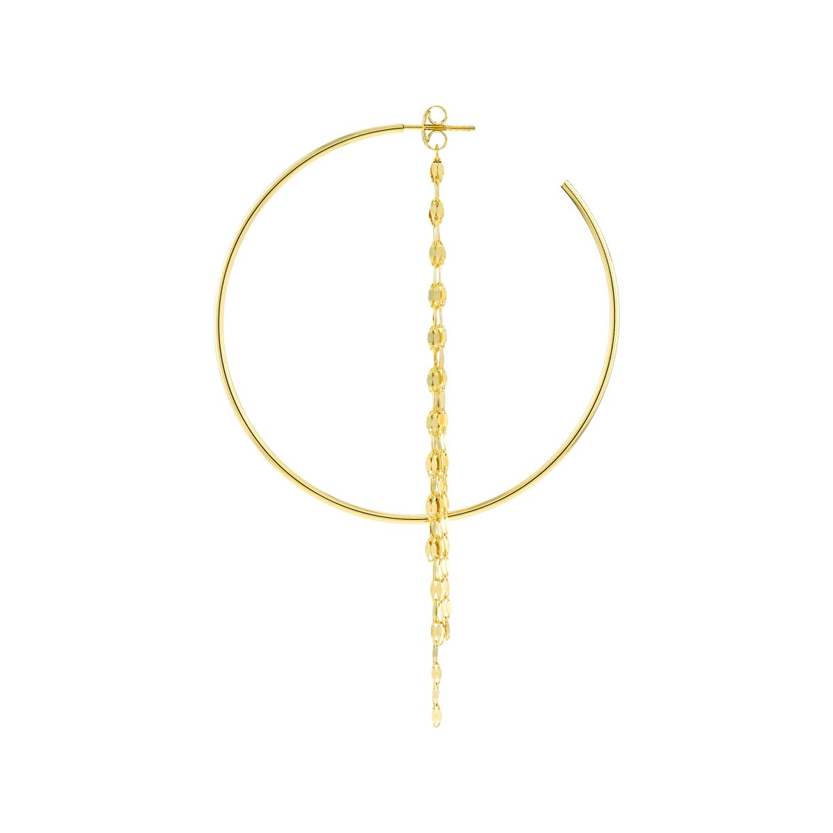Aura By Martin Binder Hammered Forzentina Chain Earring Extensions