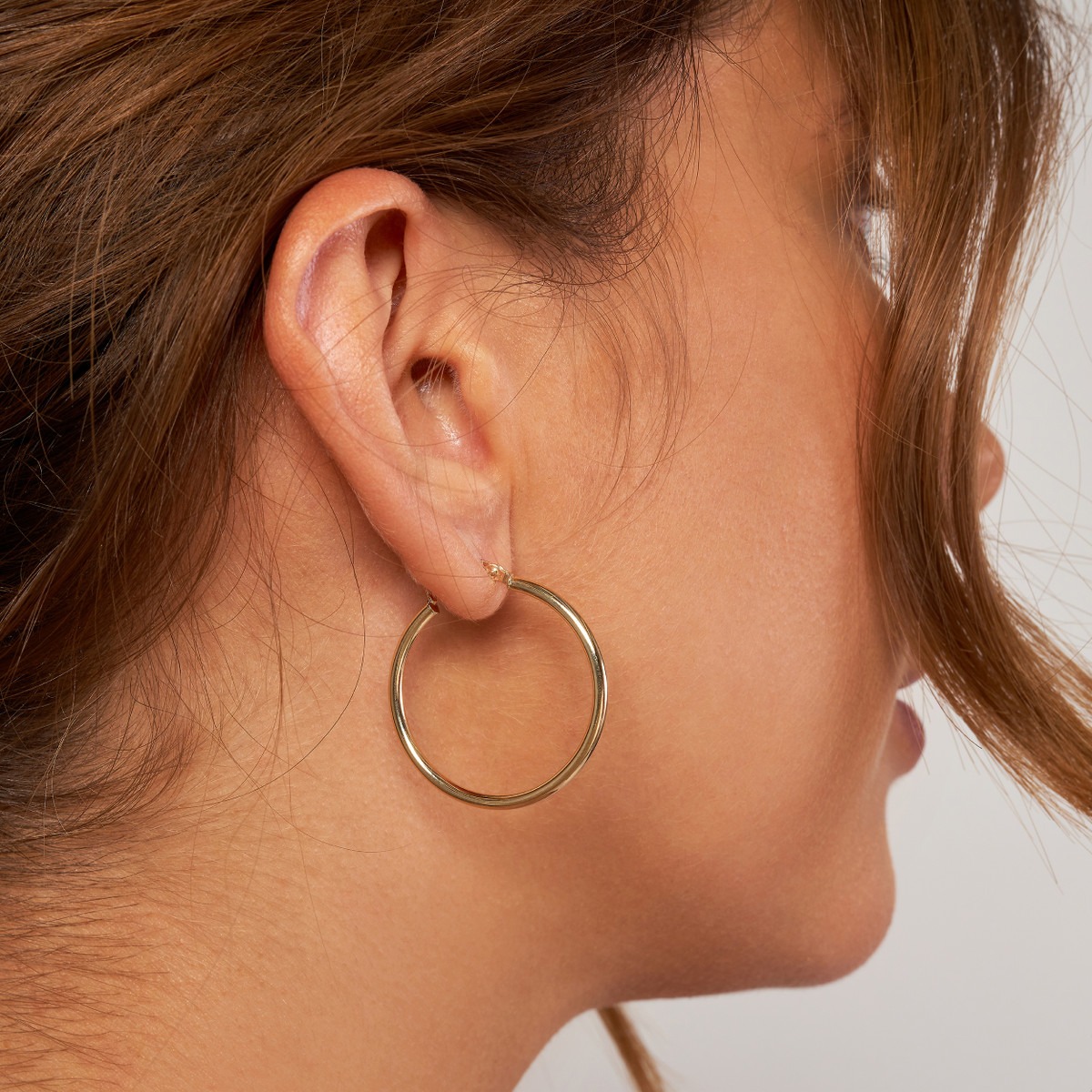 Aura By Martin Binder Gold Hoop Earrings