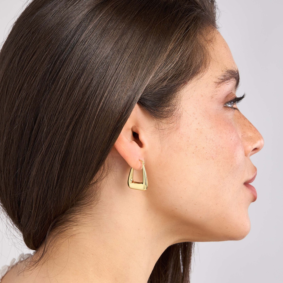 Aura By Martin Binder Graduated Square Puff Hoop Earrings