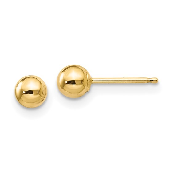 Aura By Martin Binder 4mm Gold Ball Stud Earrings